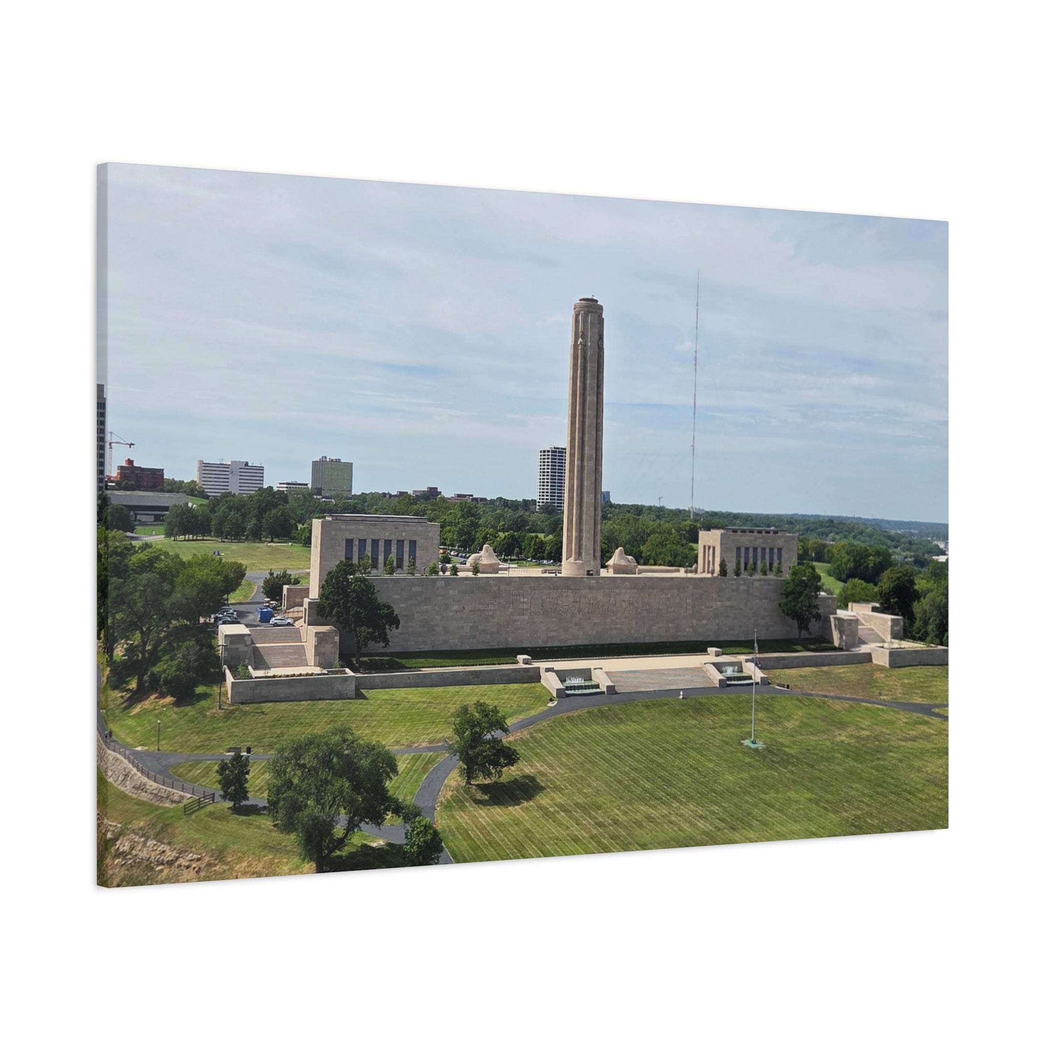 Liberty Memorial Aerial View Kansas City Canvas