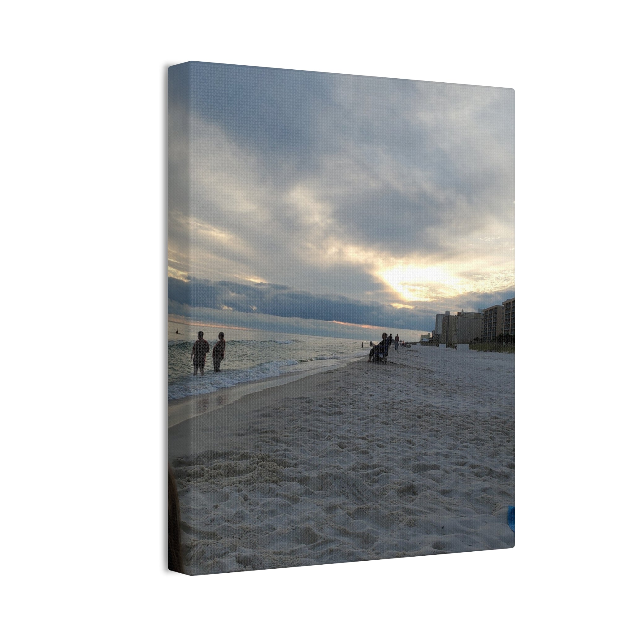 Sunset Beach Scene Canvas