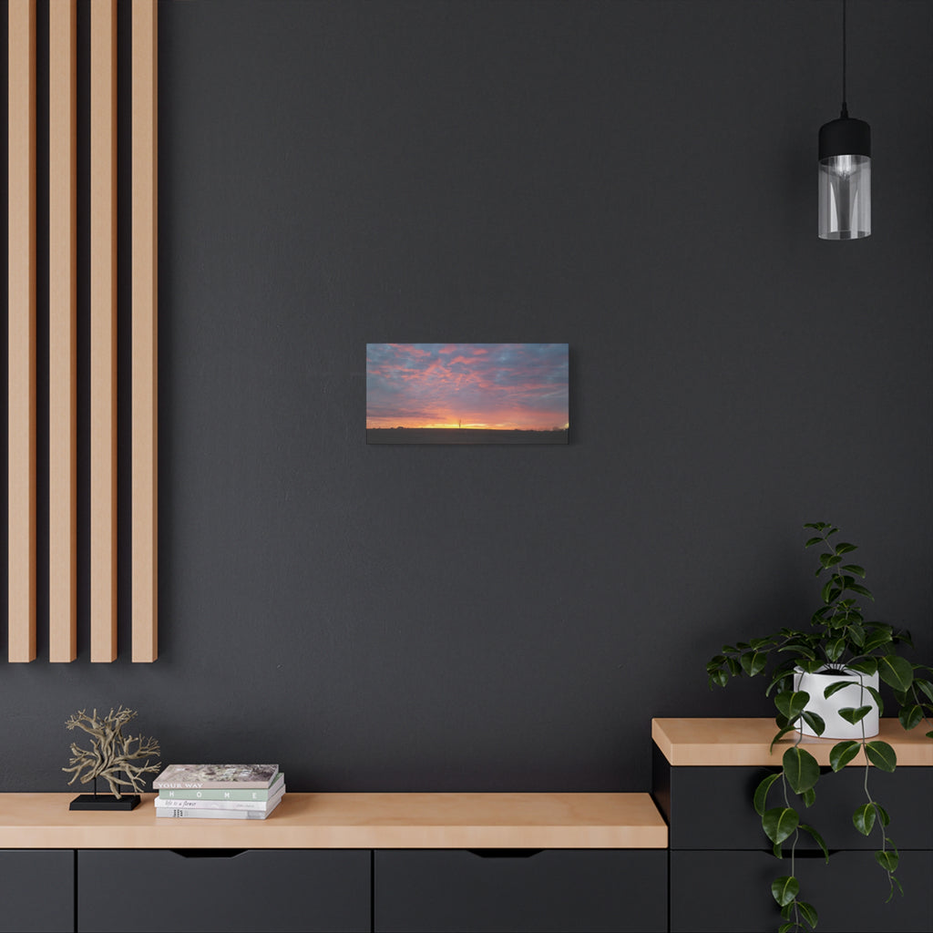 Pink and Orange Sunset Canvas