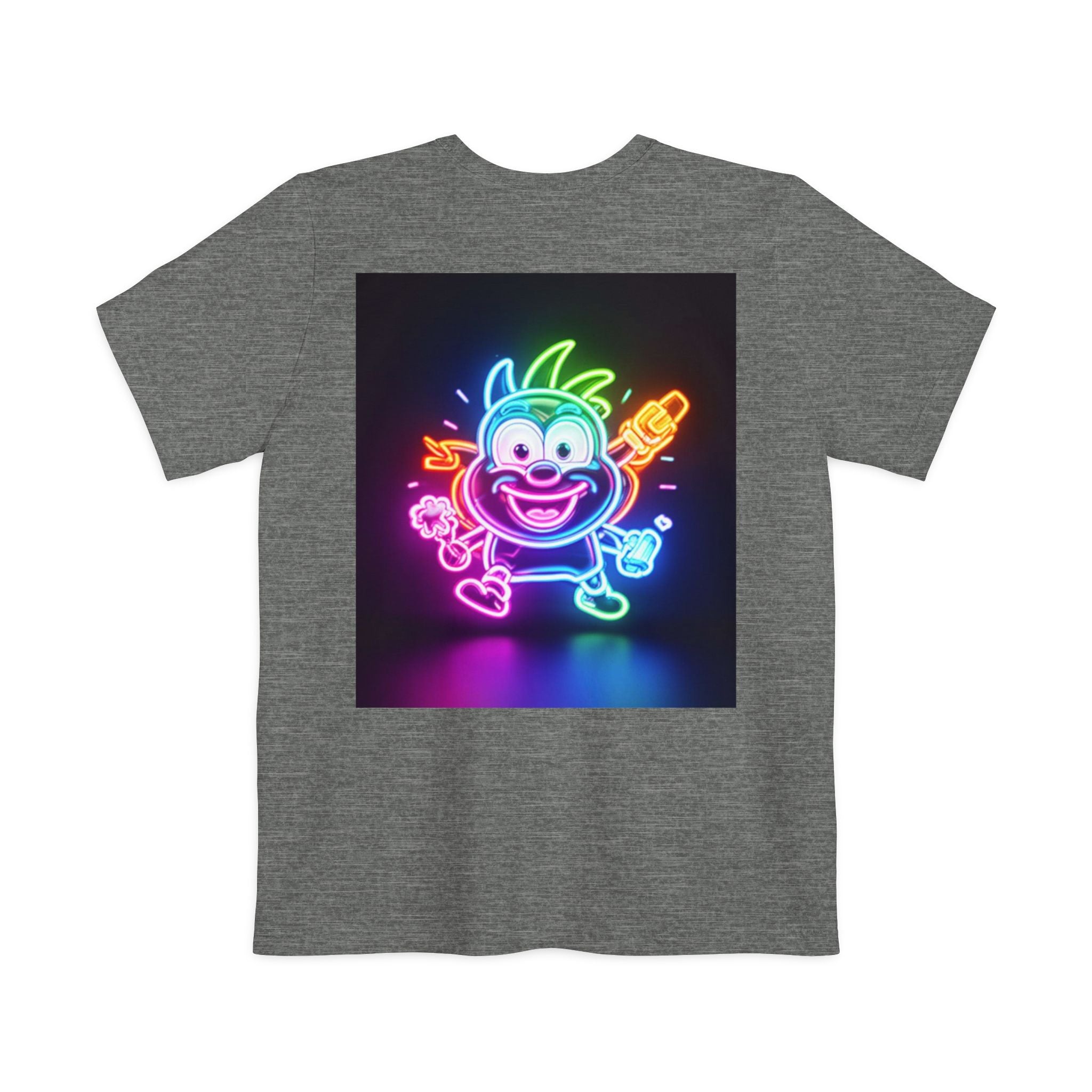 Neon Alien Character Pocket Tee | T-Shirt