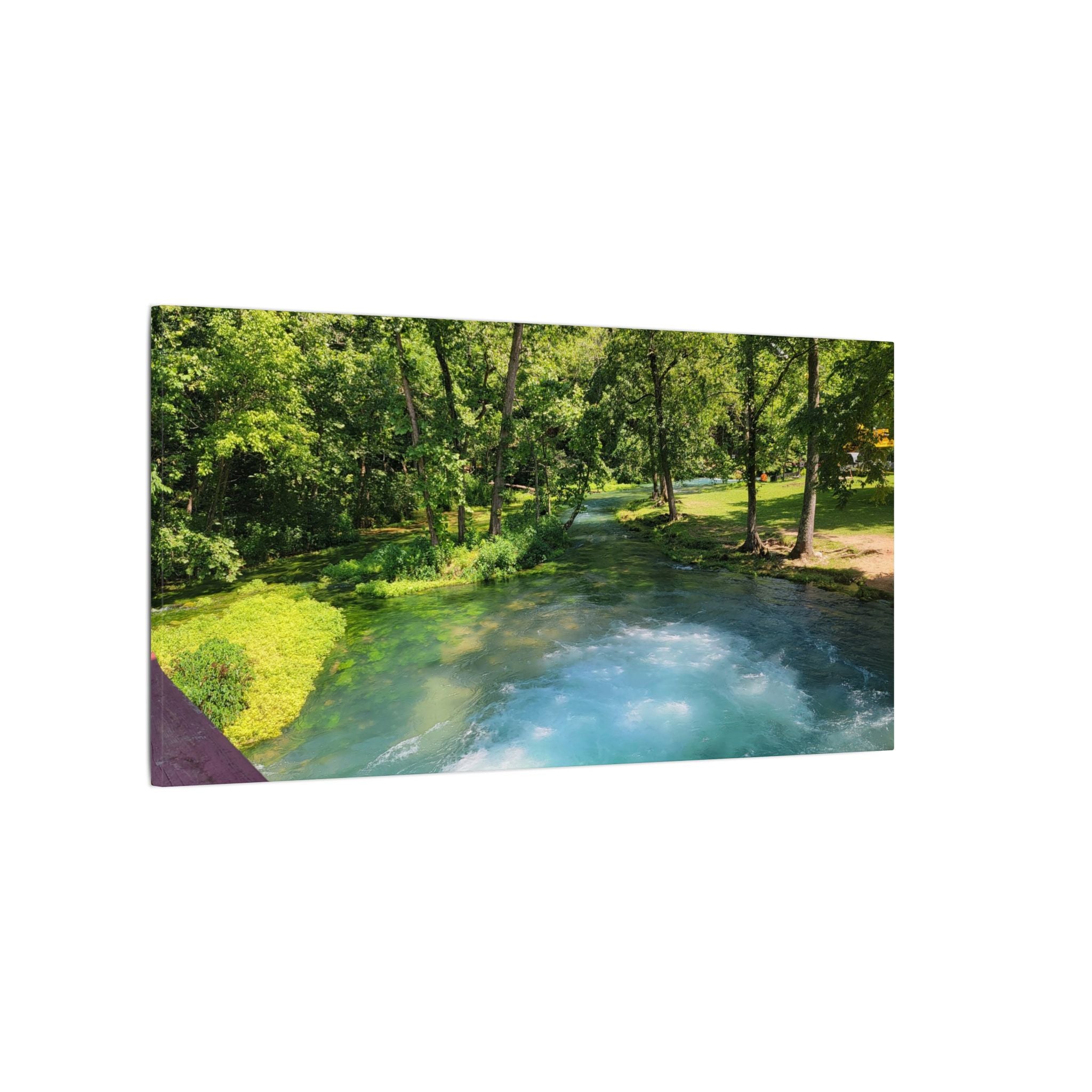 Spring River Landscape Matte Canvas
