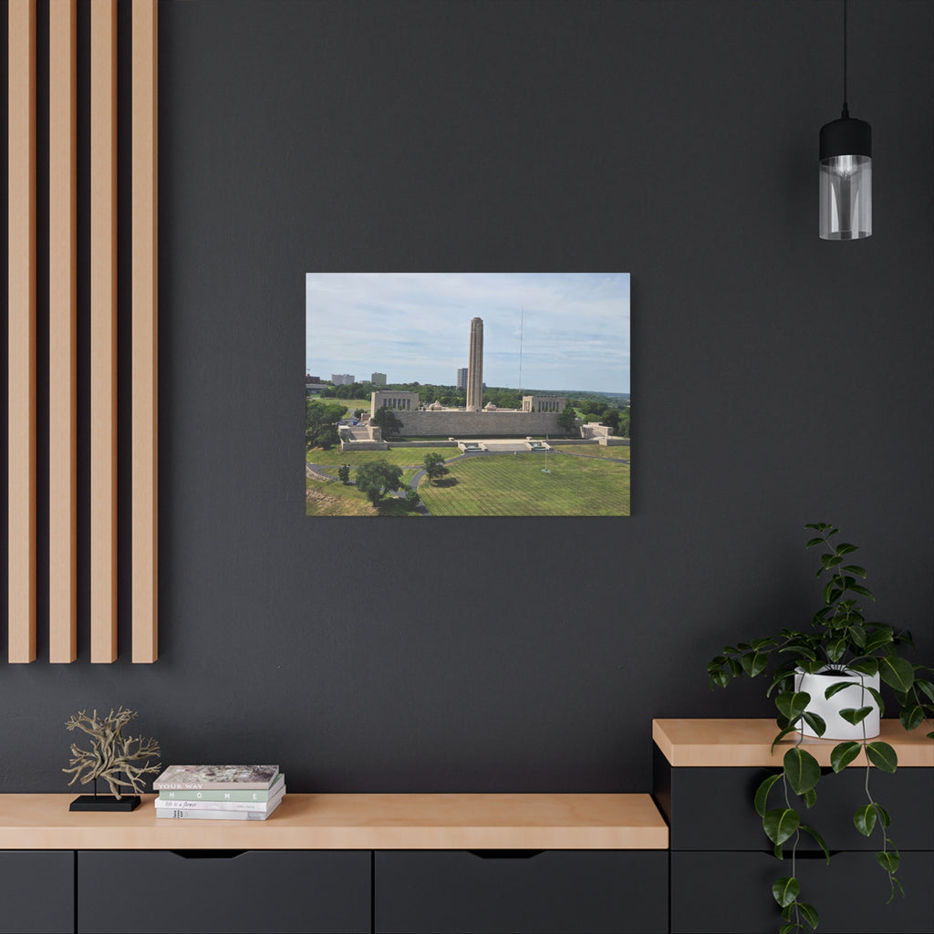 Liberty Memorial Aerial View Kansas City Canvas
