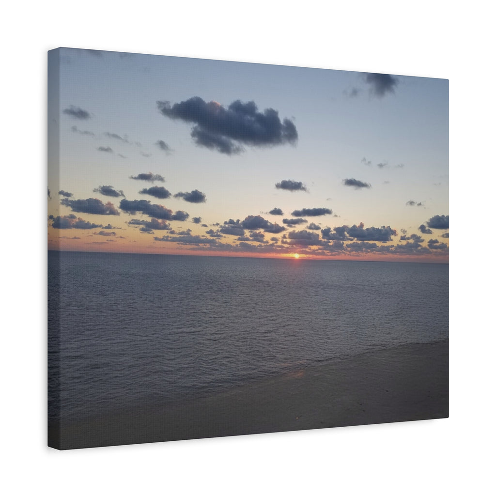 Ocean Sunset Canvas stretched Matte Wall Art