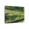Riverfront Cabin Nature Photo Wall Plaque Metal Art Sign