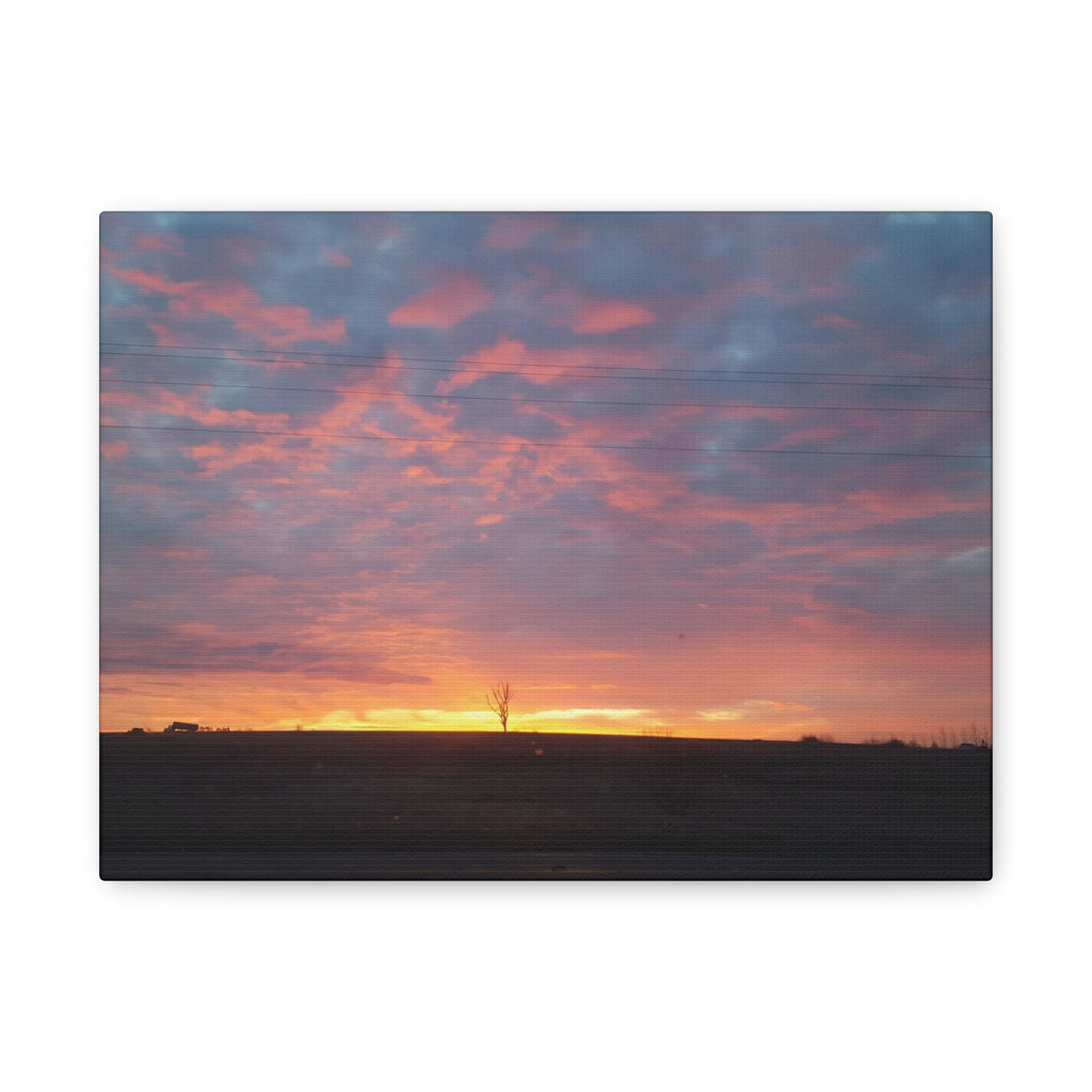 Pink and Orange Sunset Canvas