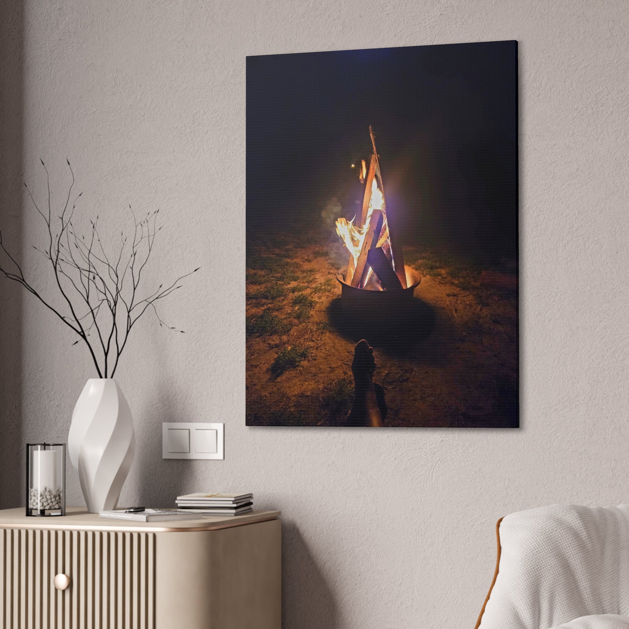 Campfire Night Canvas
