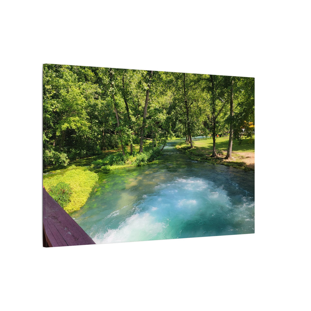 Spring River Landscape Matte Canvas