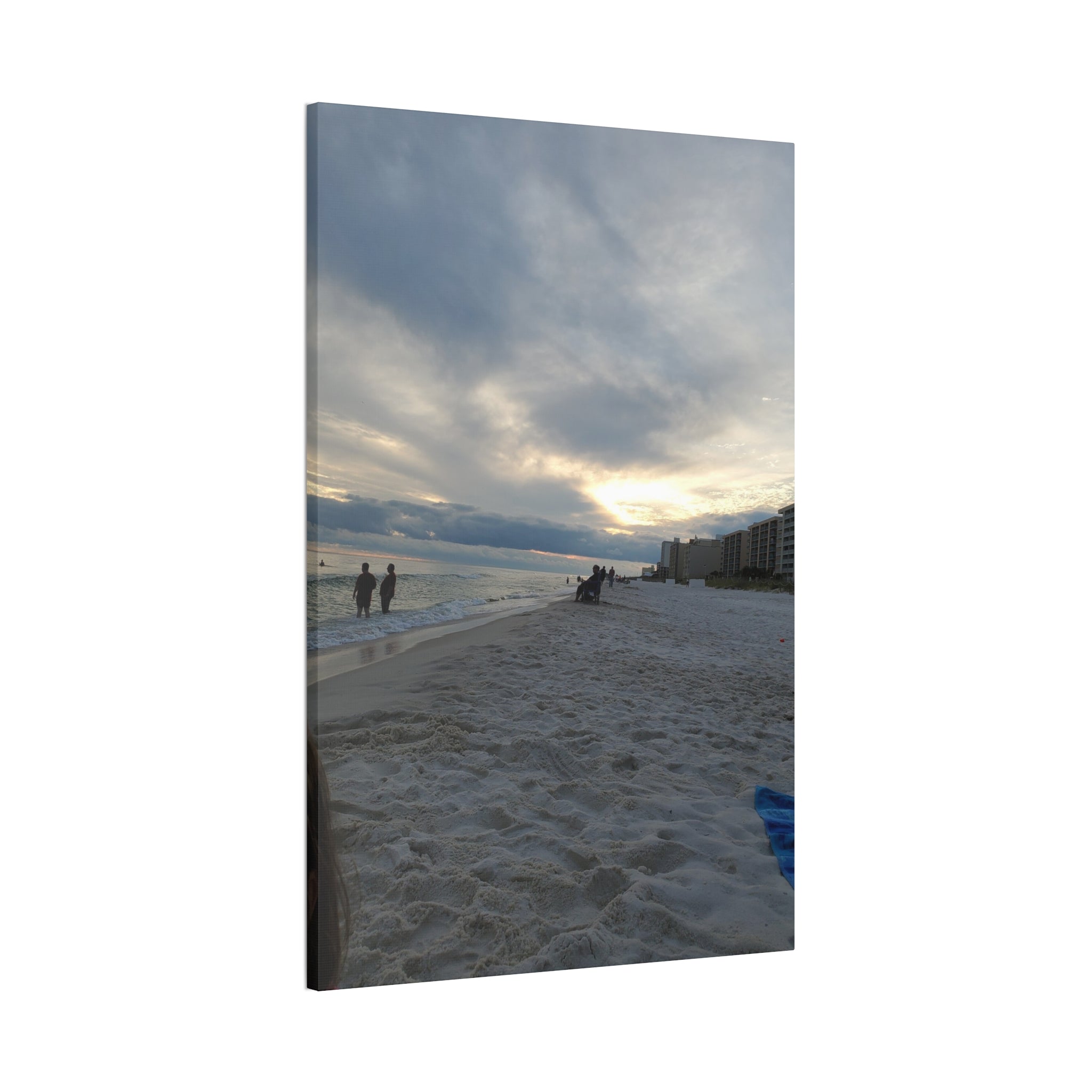 Sunset Beach Scene Canvas