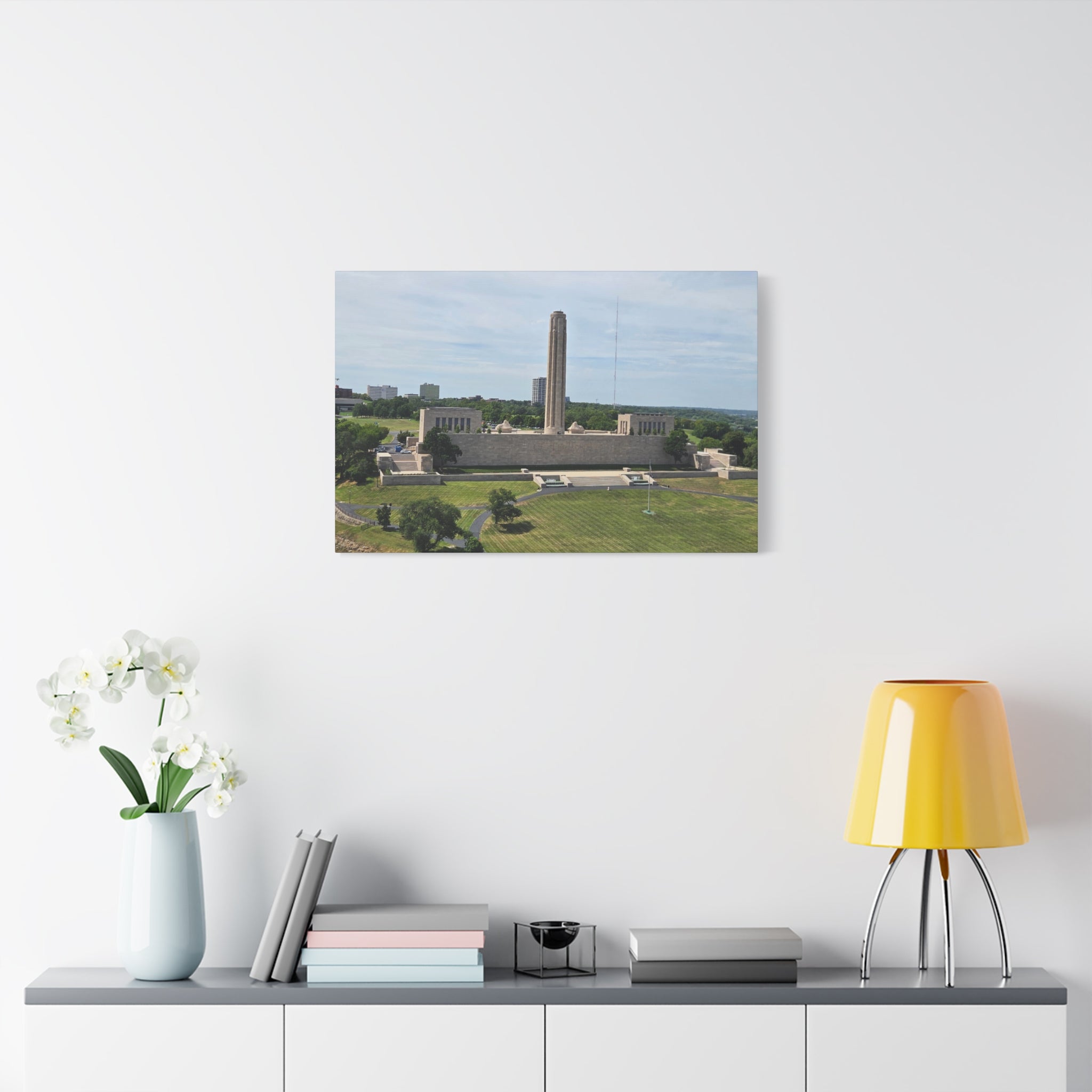 Liberty Memorial Aerial View Kansas City Canvas