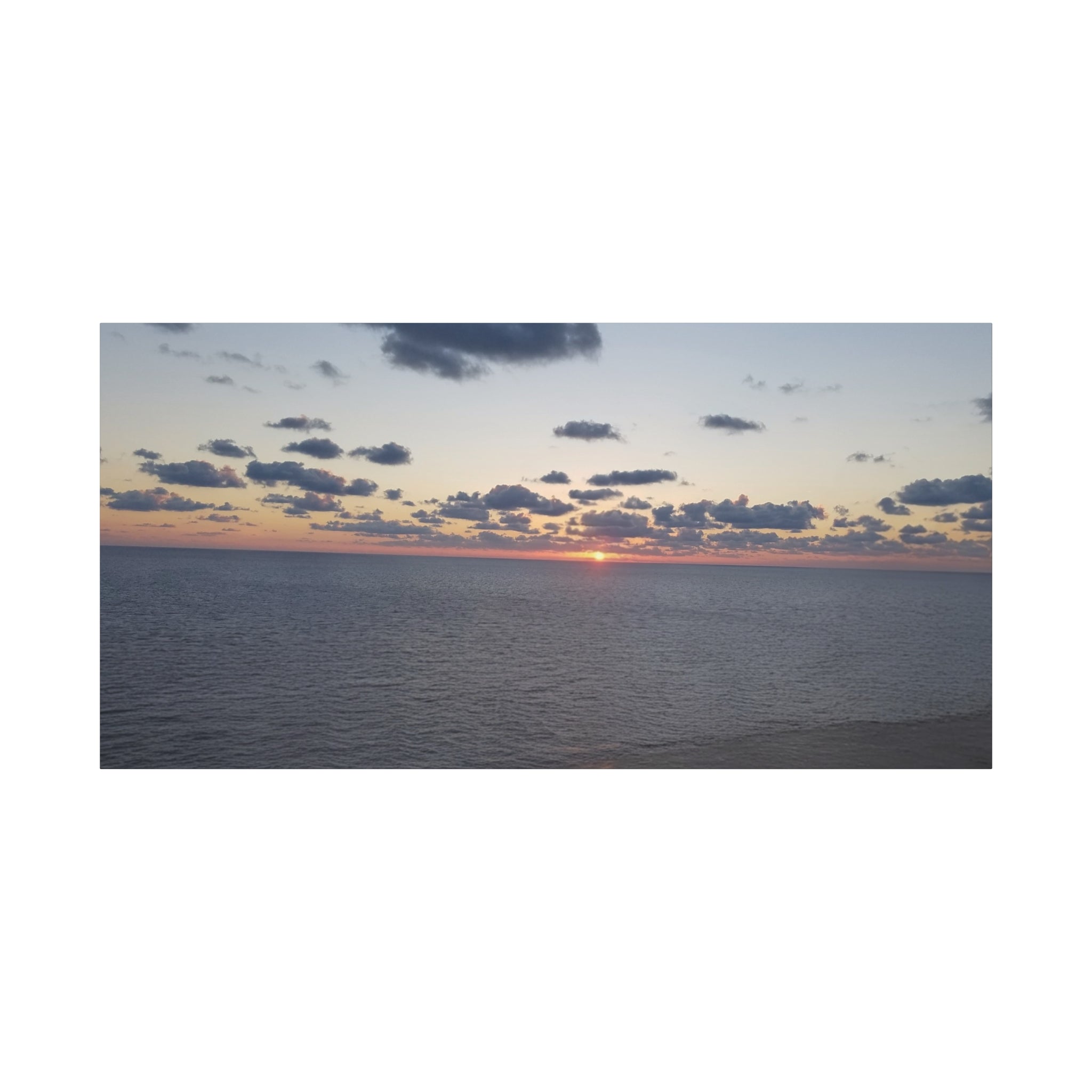 Ocean Sunset Canvas stretched Matte Wall Art