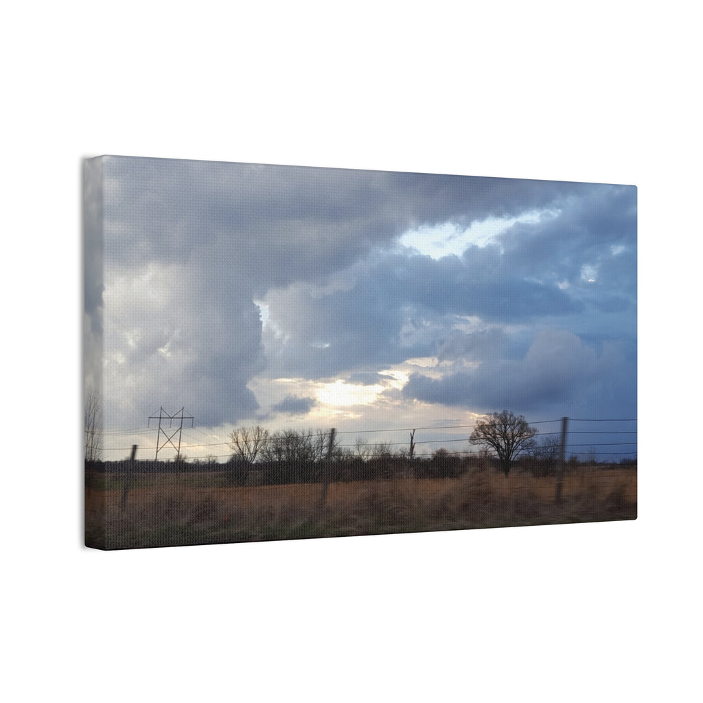 Stormy Sky Landscape Canvas / Farm / Midwest