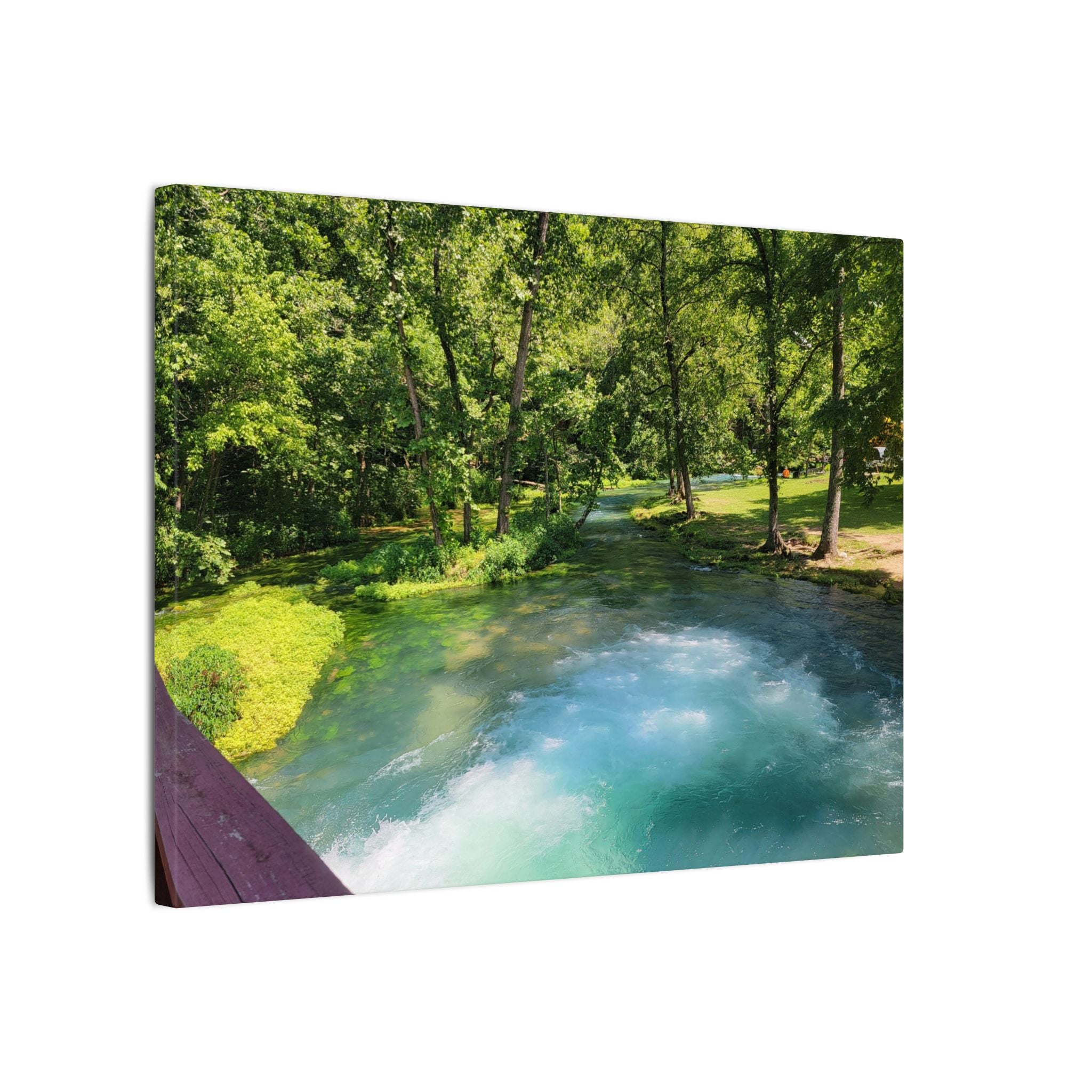 Spring River Landscape Matte Canvas