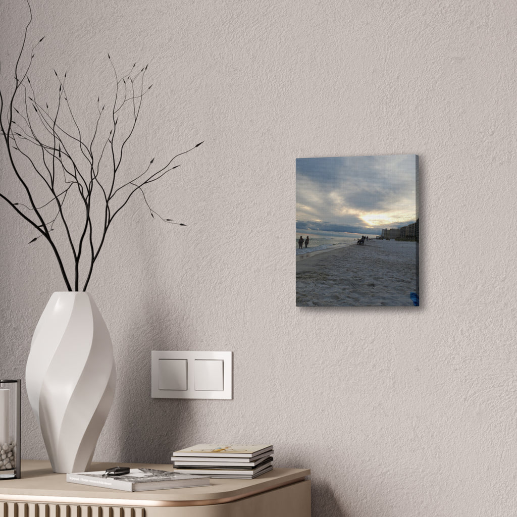 Sunset Beach Scene Canvas