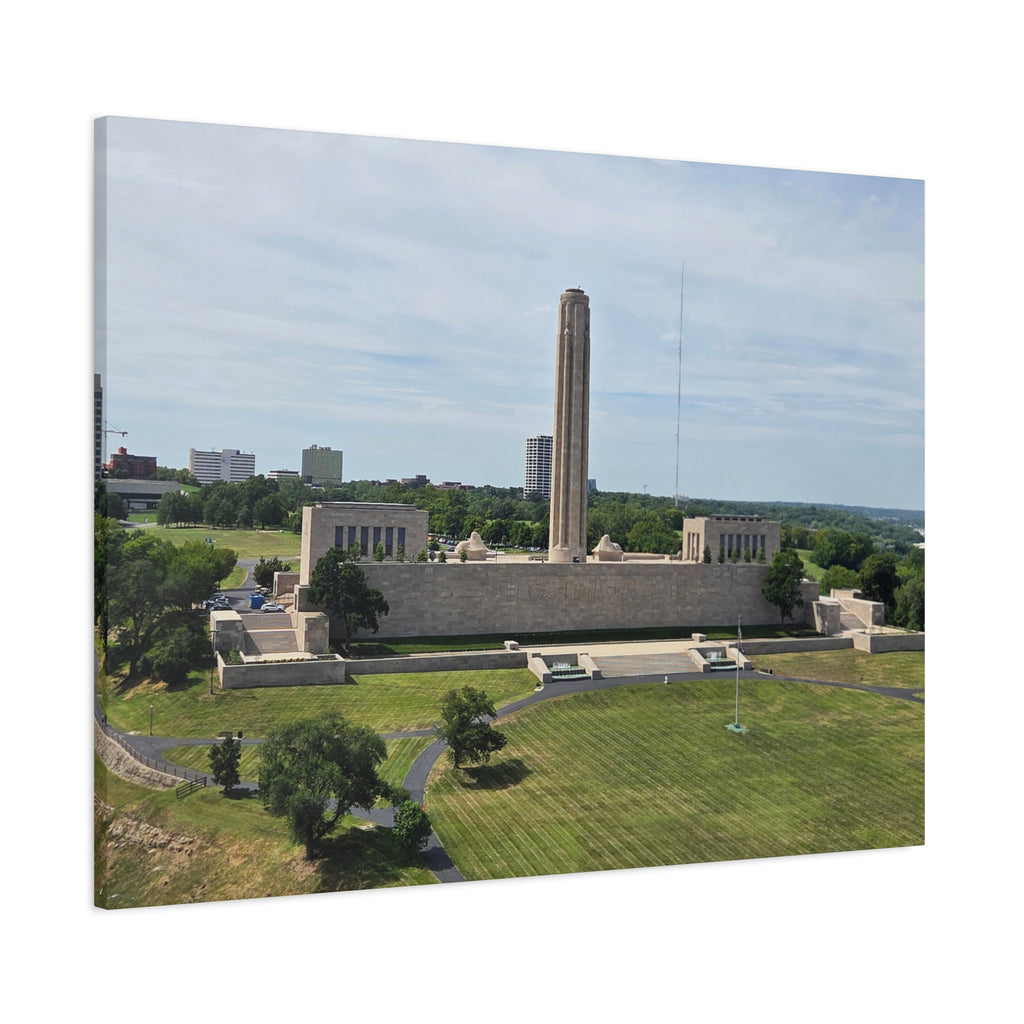 Liberty Memorial Aerial View Kansas City Canvas