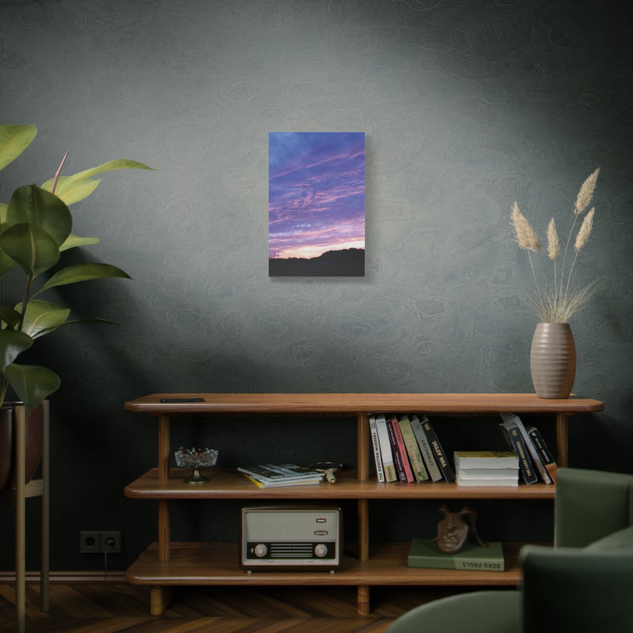 Purple Sunset Sky Canvas