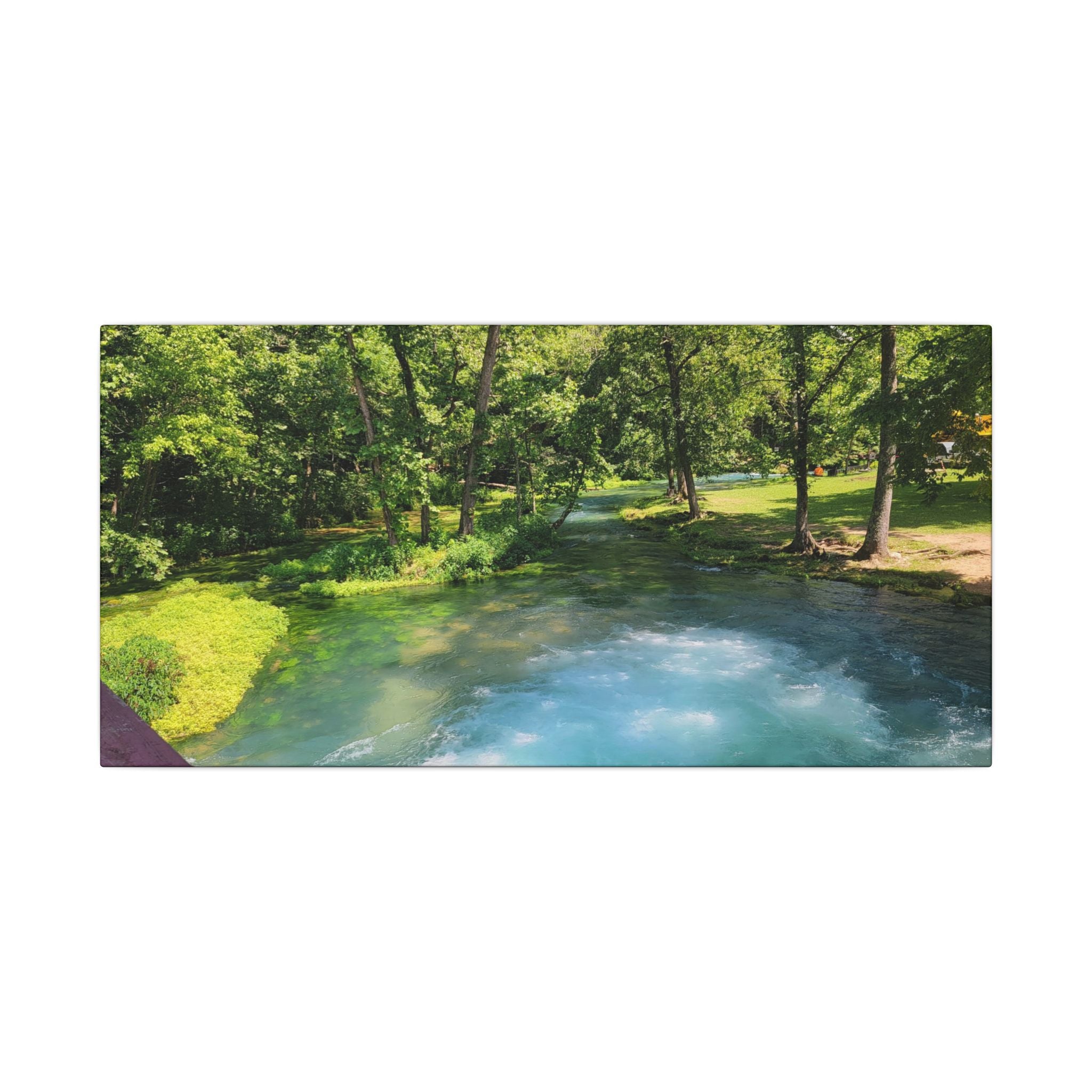 Spring River Landscape Matte Canvas