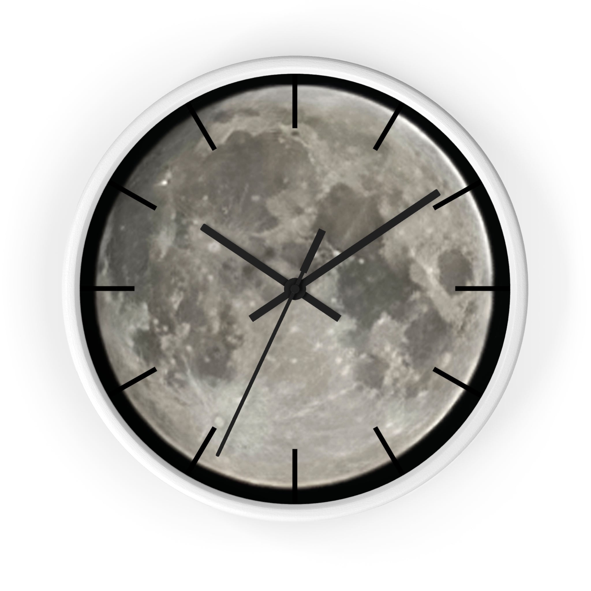 Full Moon Wall Clock, Lunar Moonface Clock