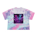 Neon Retro Arcade Scene Crop Tee Tie-Dye
