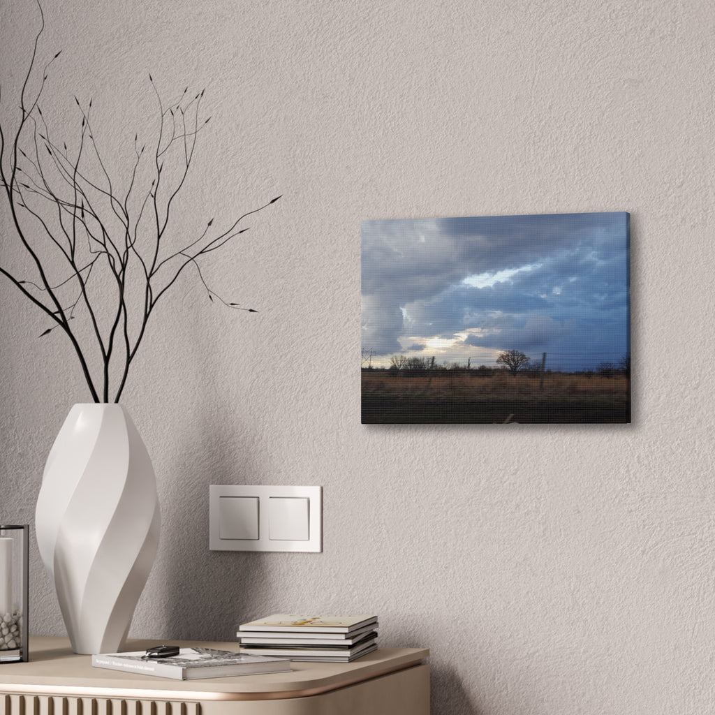 Stormy Sky Landscape Canvas / Farm / Midwest