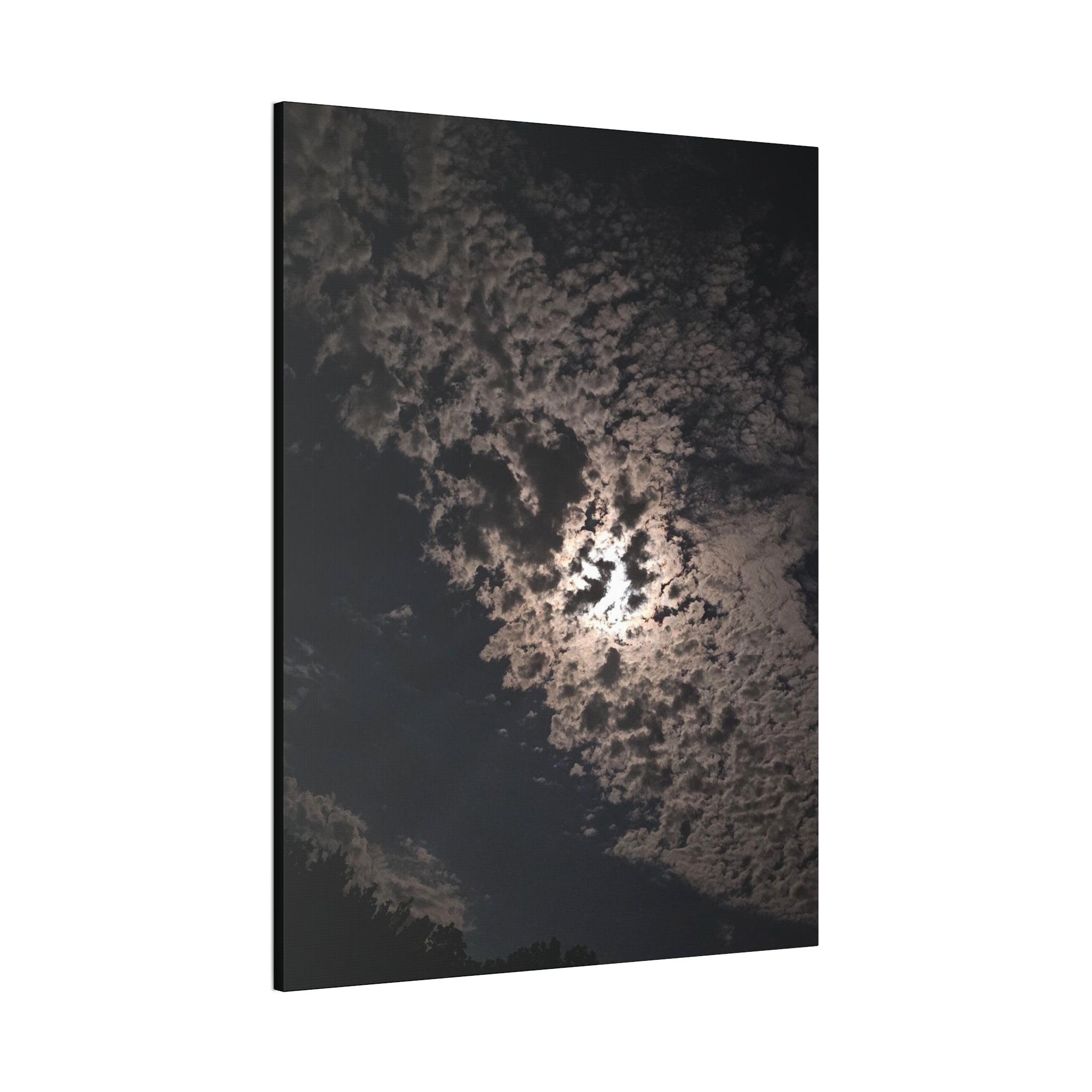 Moonlit Cloudscape Canvas