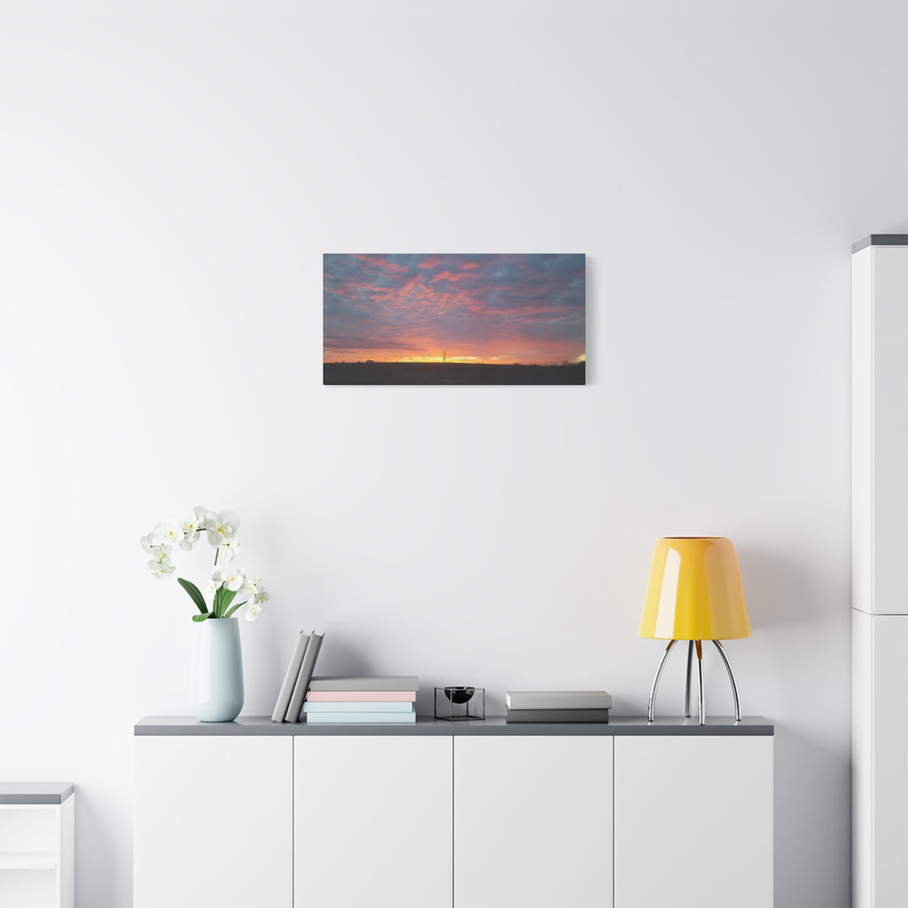 Pink and Orange Sunset Canvas