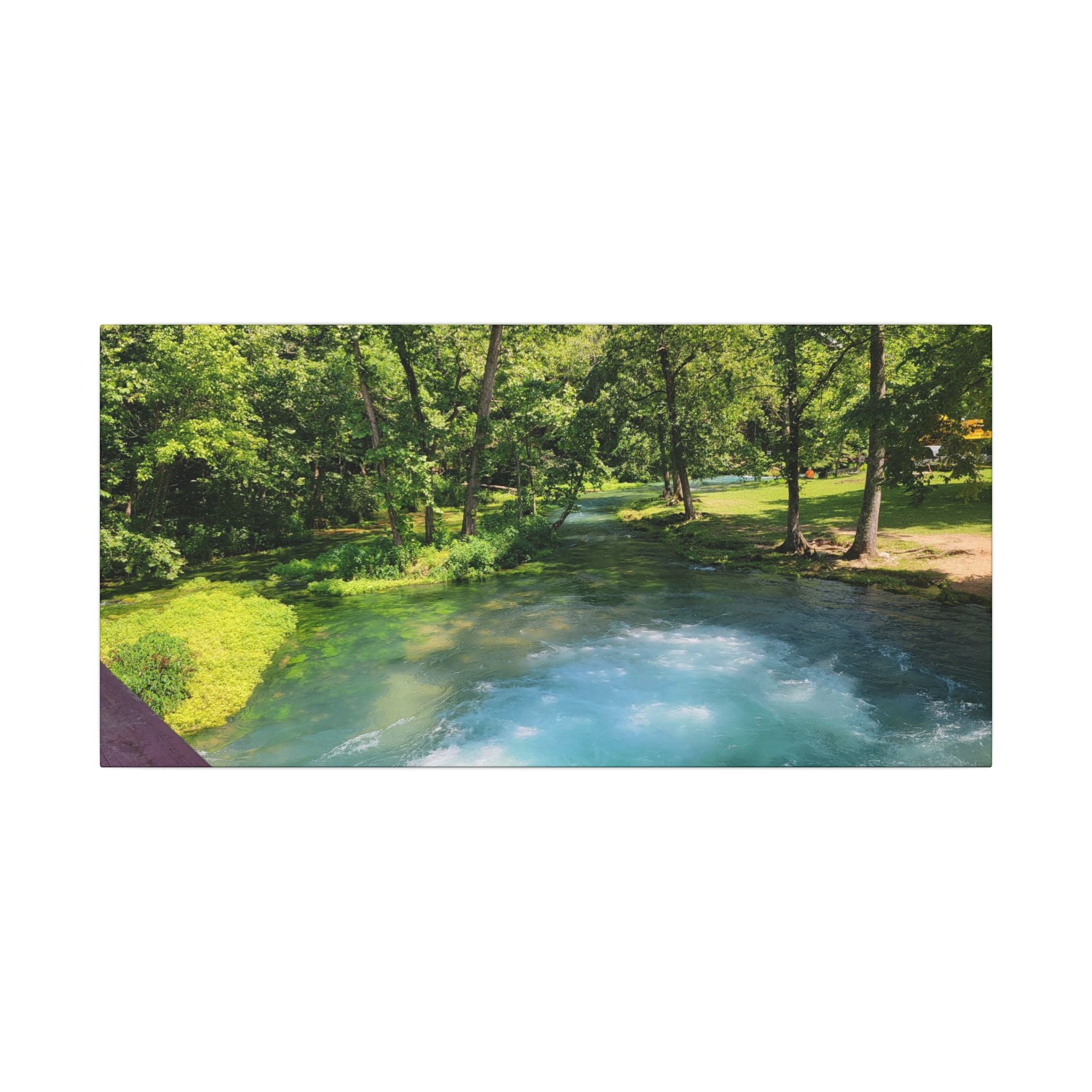 Spring River Landscape Matte Canvas