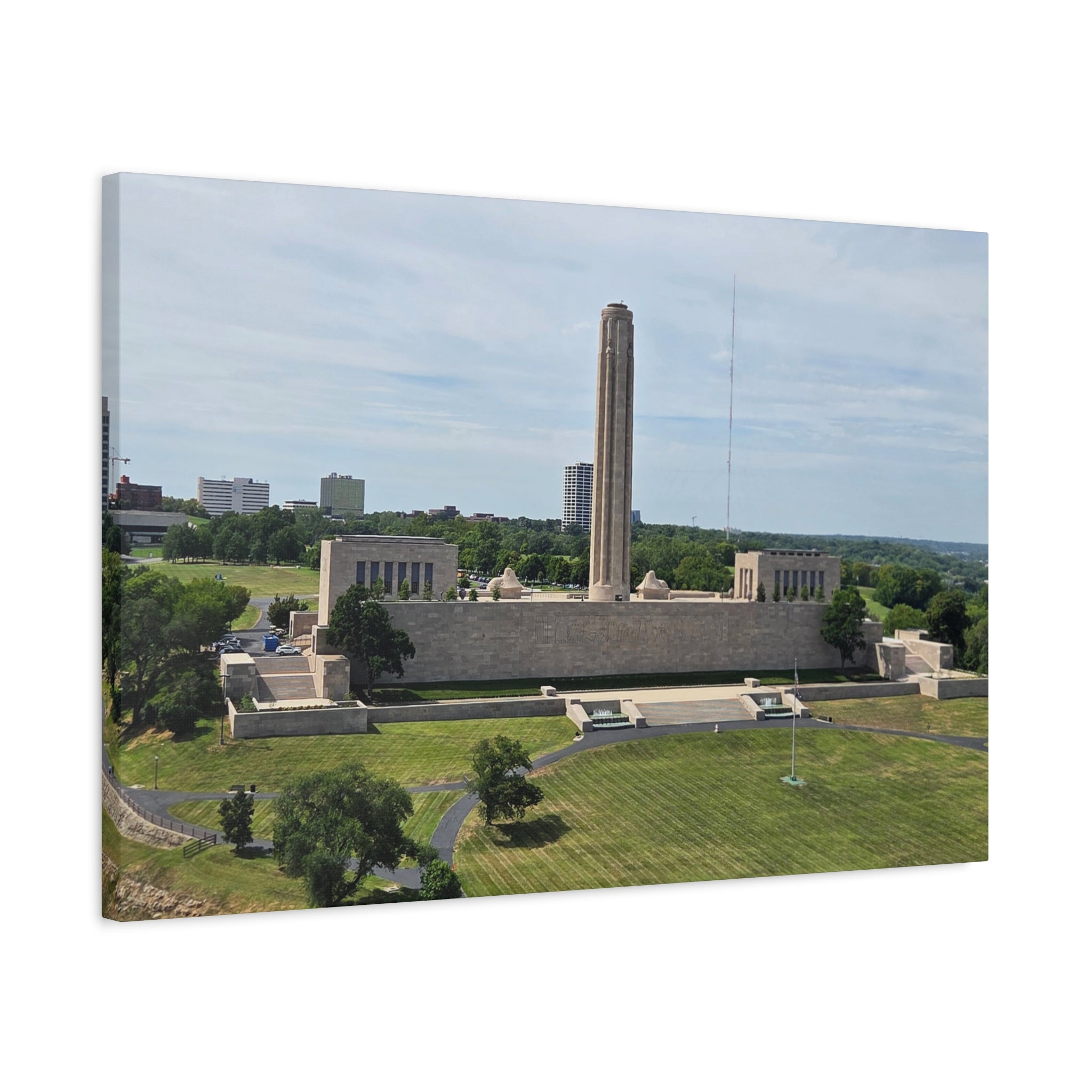 Liberty Memorial Aerial View Kansas City Canvas
