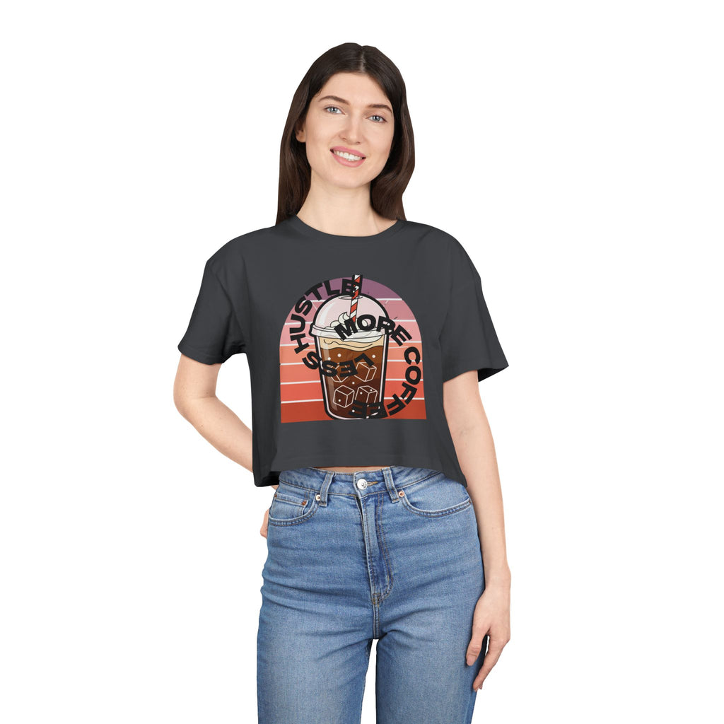 Women's Crop Tee love coffee