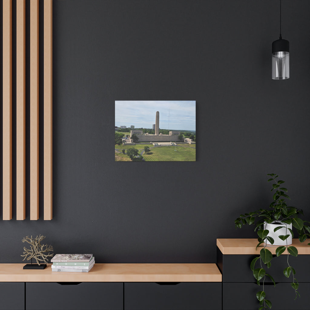 Liberty Memorial Aerial View Kansas City Canvas