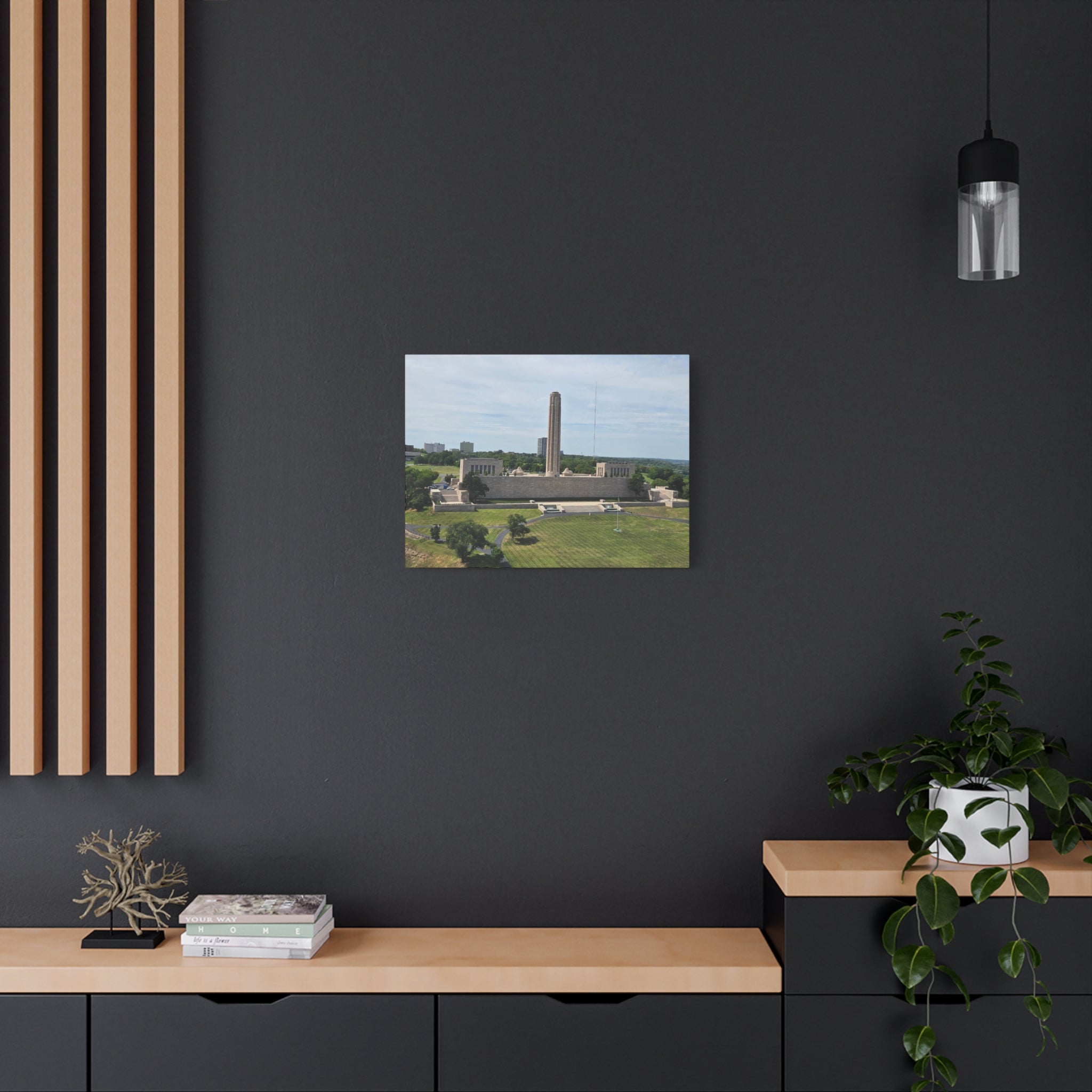 Liberty Memorial Aerial View Kansas City Canvas