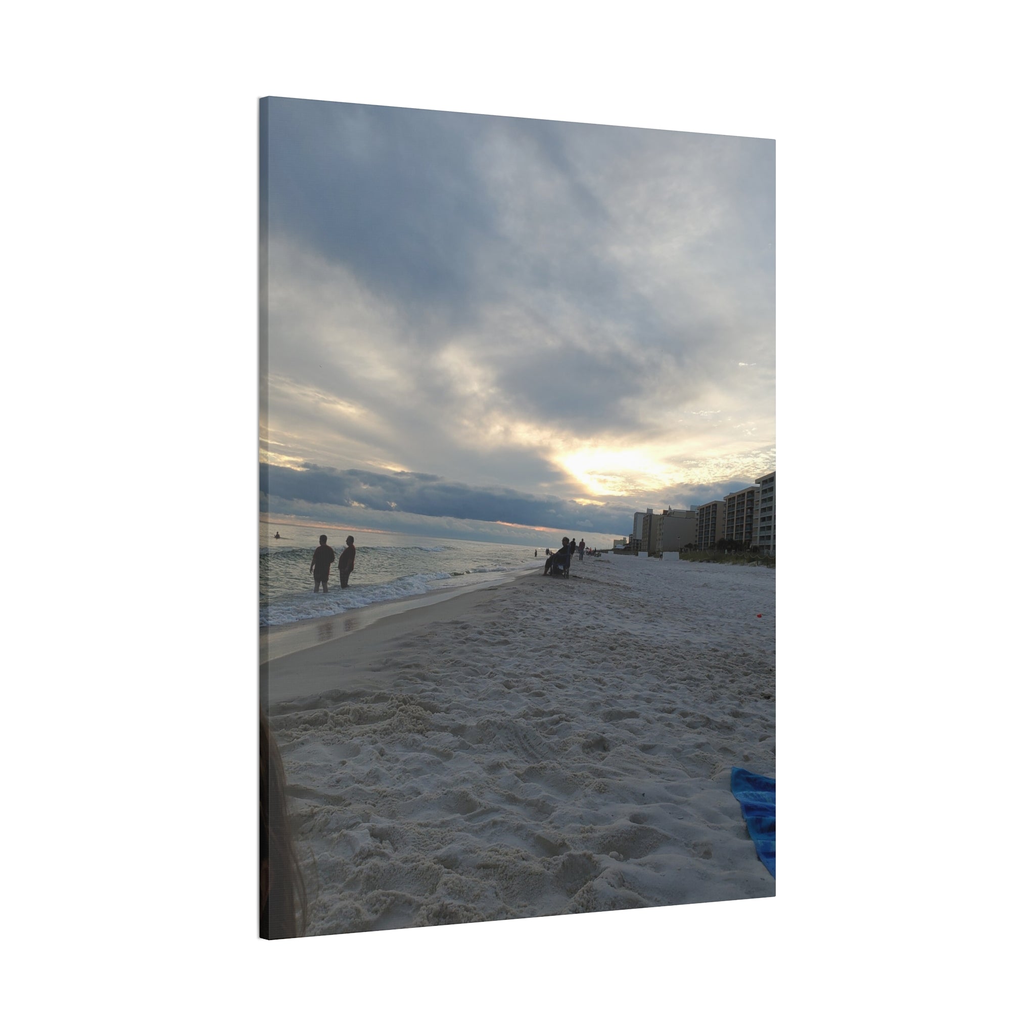 Sunset Beach Scene Canvas