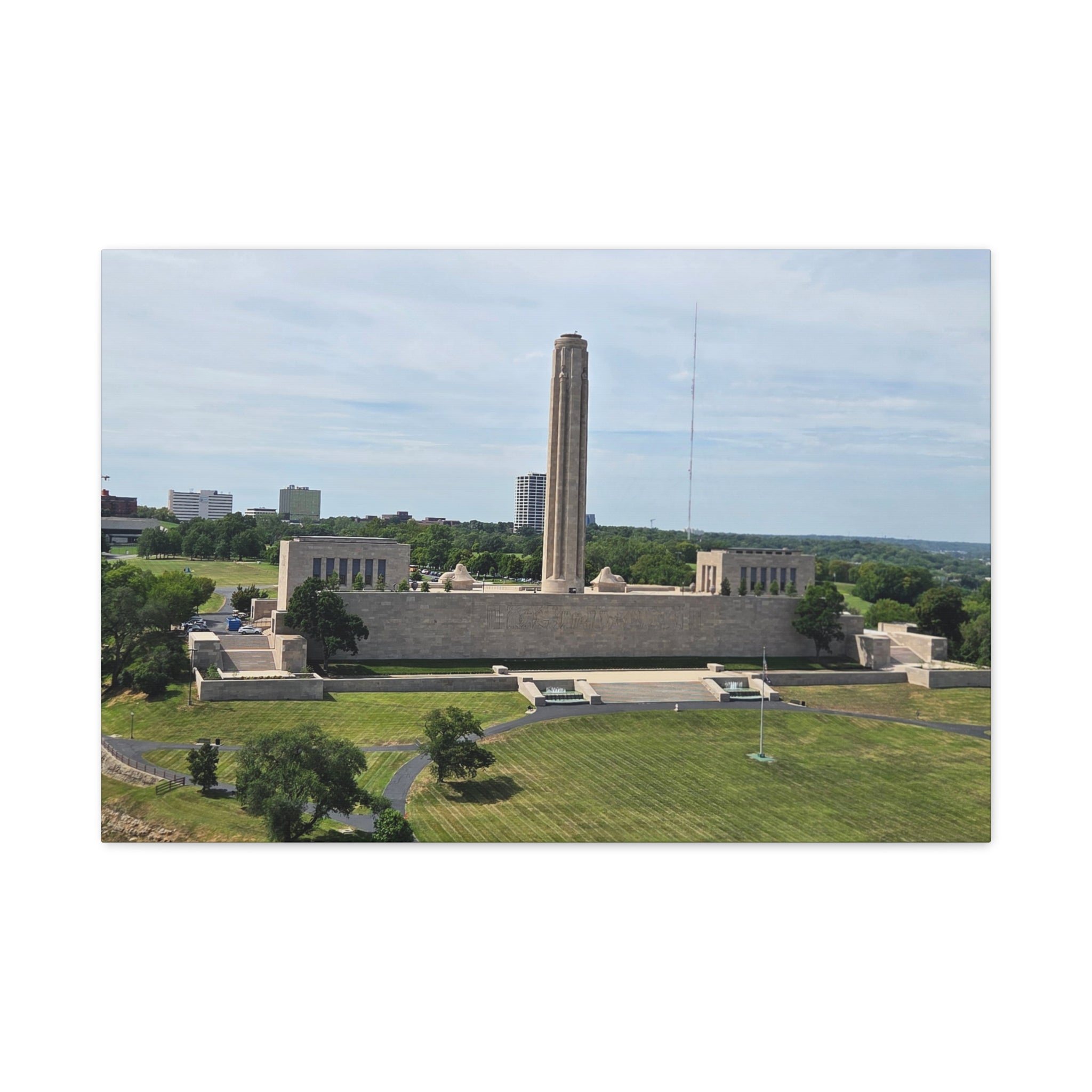 Liberty Memorial Aerial View Kansas City Canvas