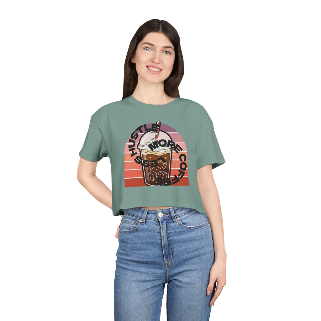 Women's Crop Tee love coffee
