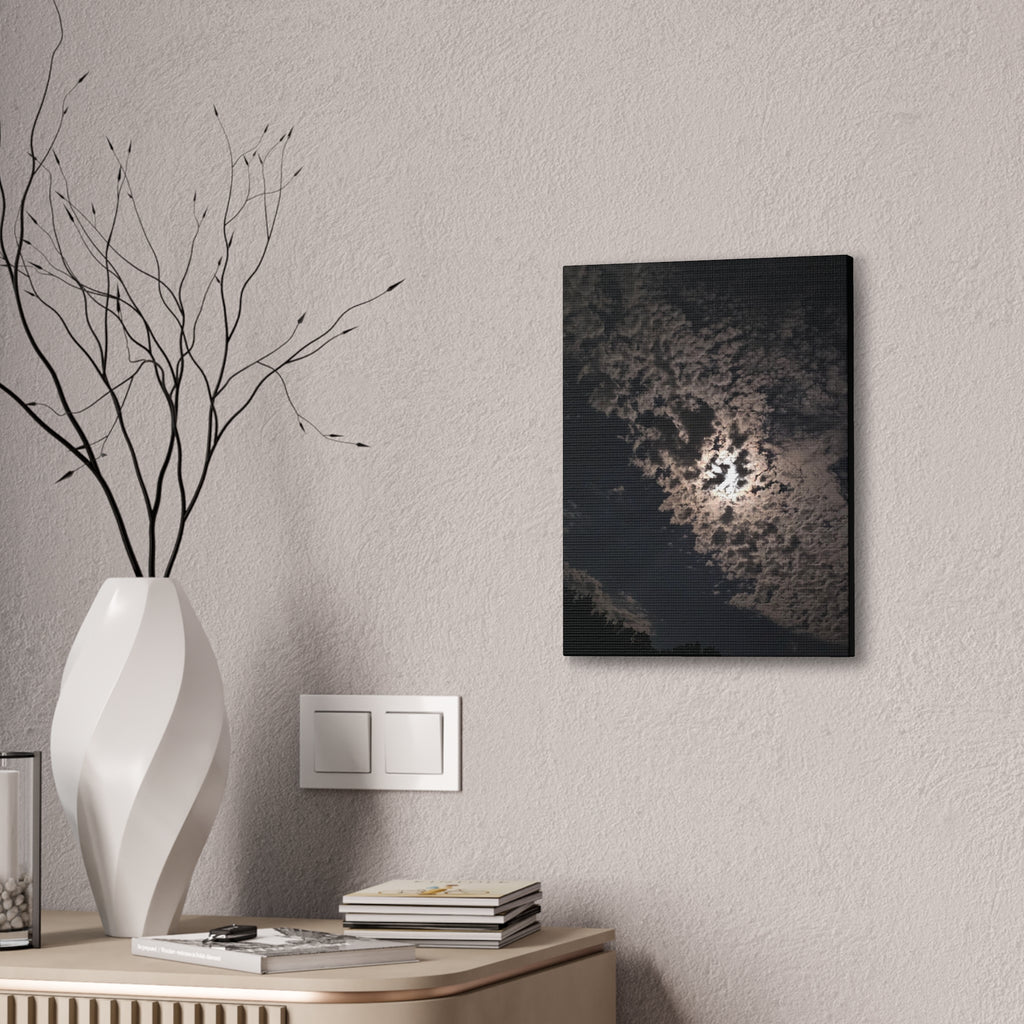 Moonlit Cloudscape Canvas