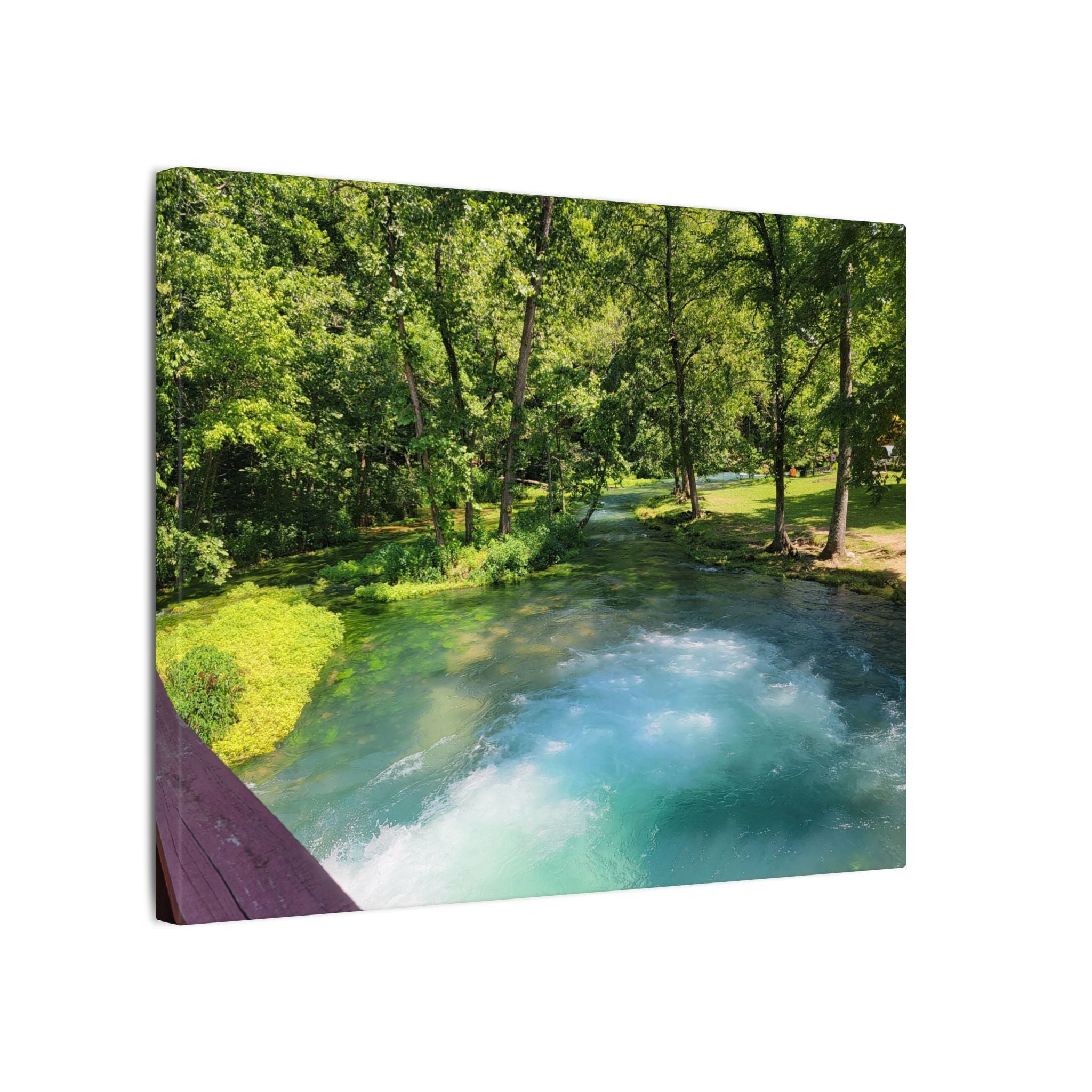 Spring River Landscape Matte Canvas