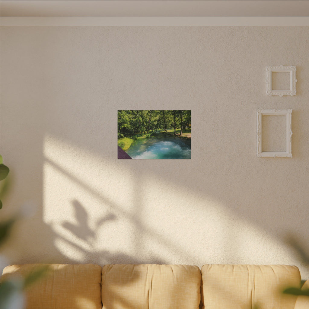 Spring River Landscape Matte Canvas