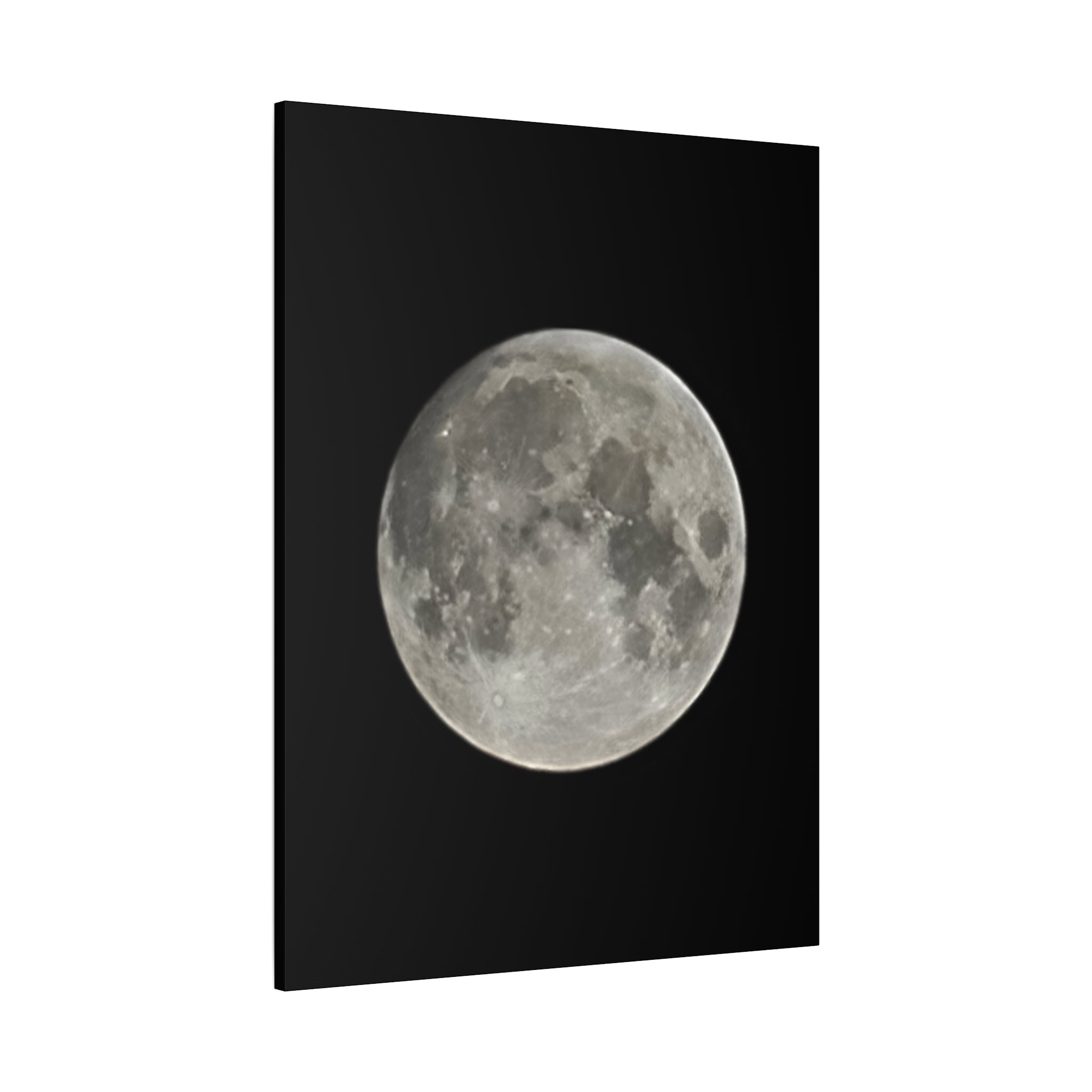 Full Moon Matte Stretched Canvas