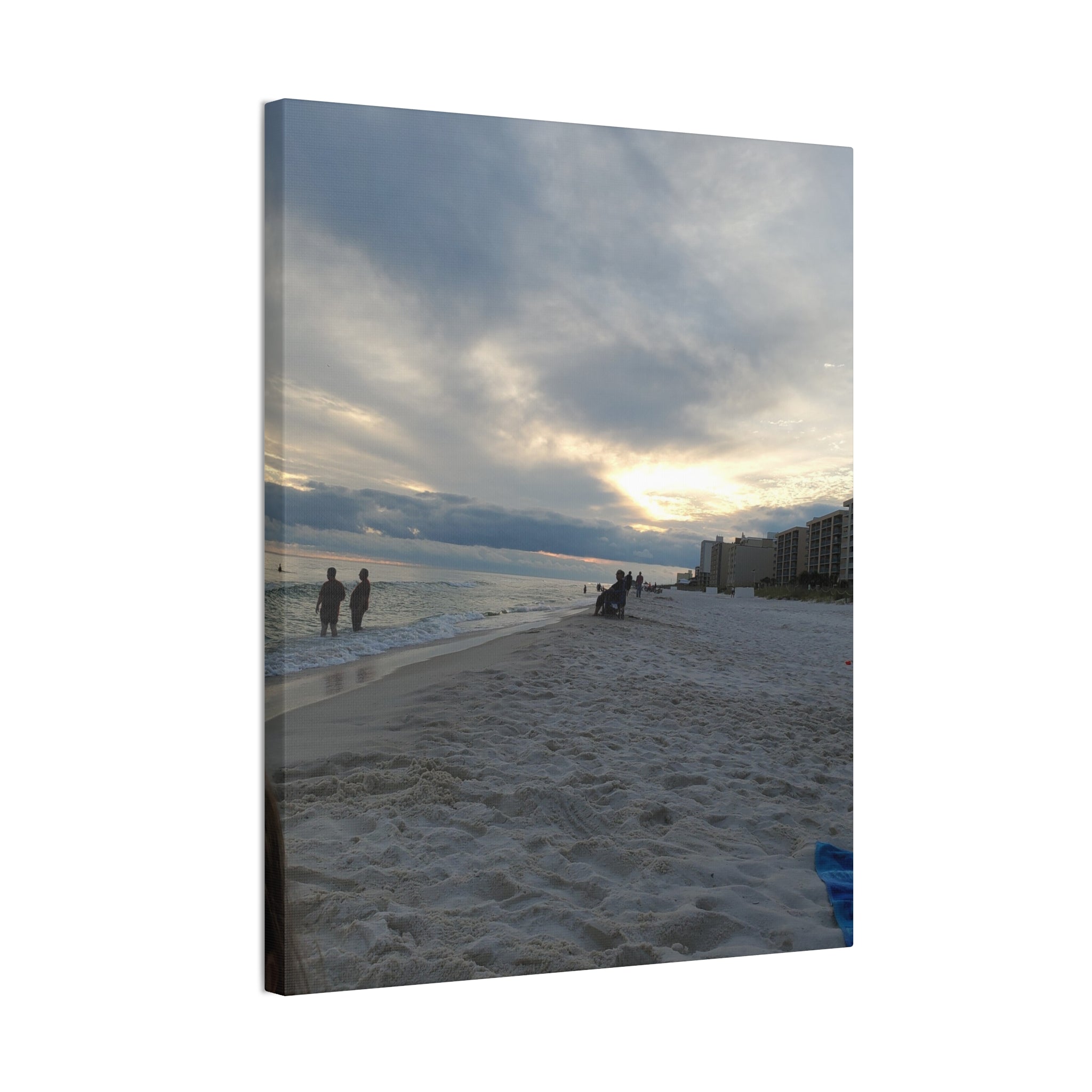 Sunset Beach Scene Canvas