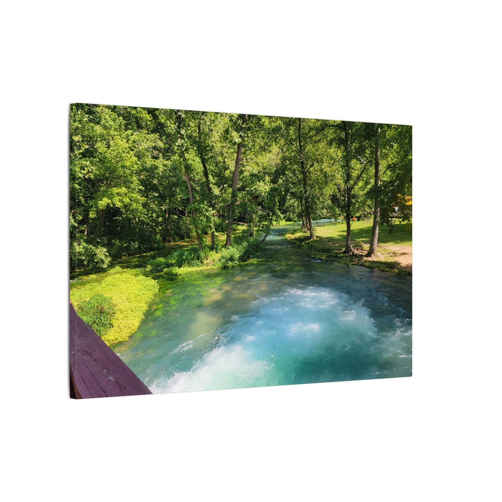 Spring River Landscape Matte Canvas