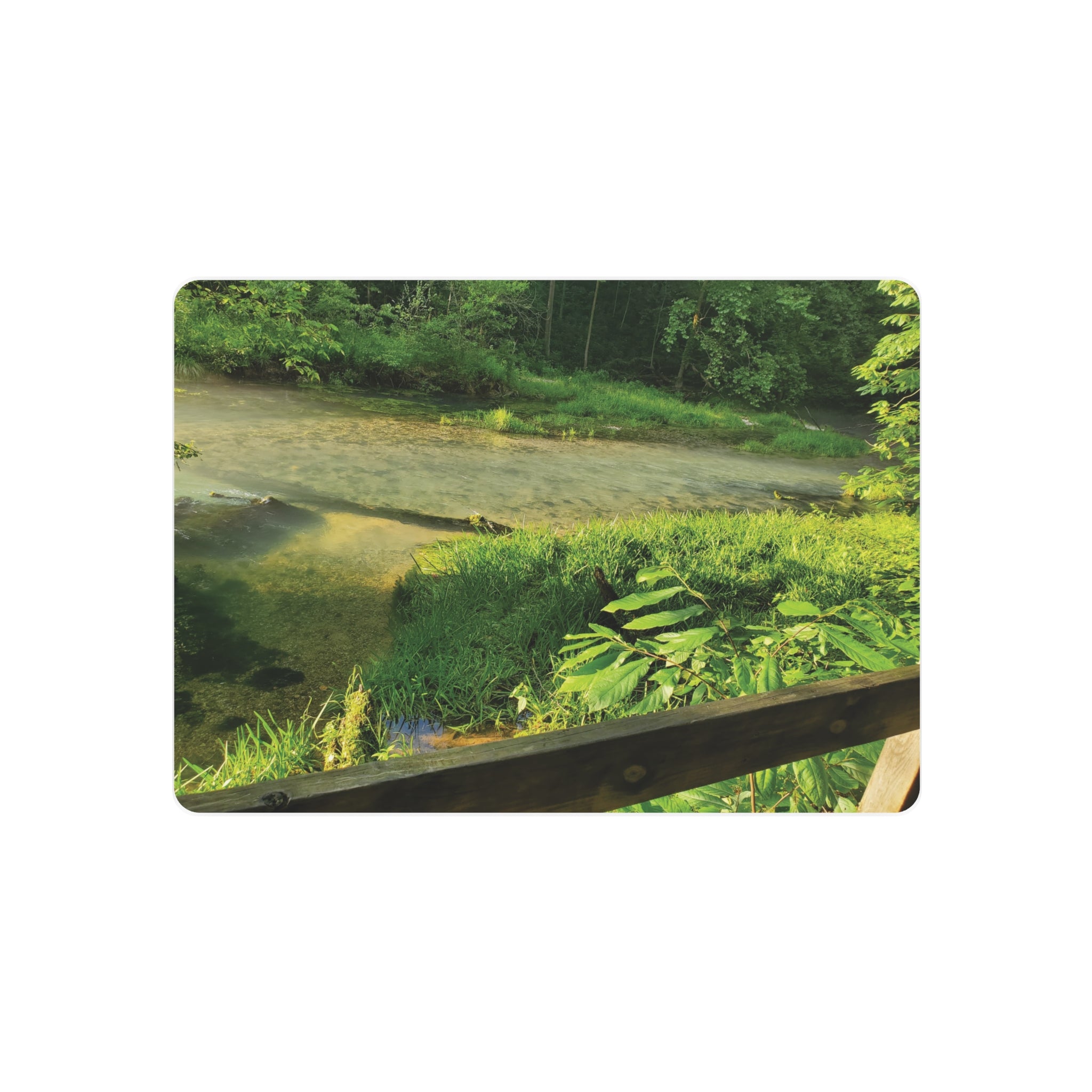 Riverfront Cabin Nature Photo Wall Plaque Metal Art Sign