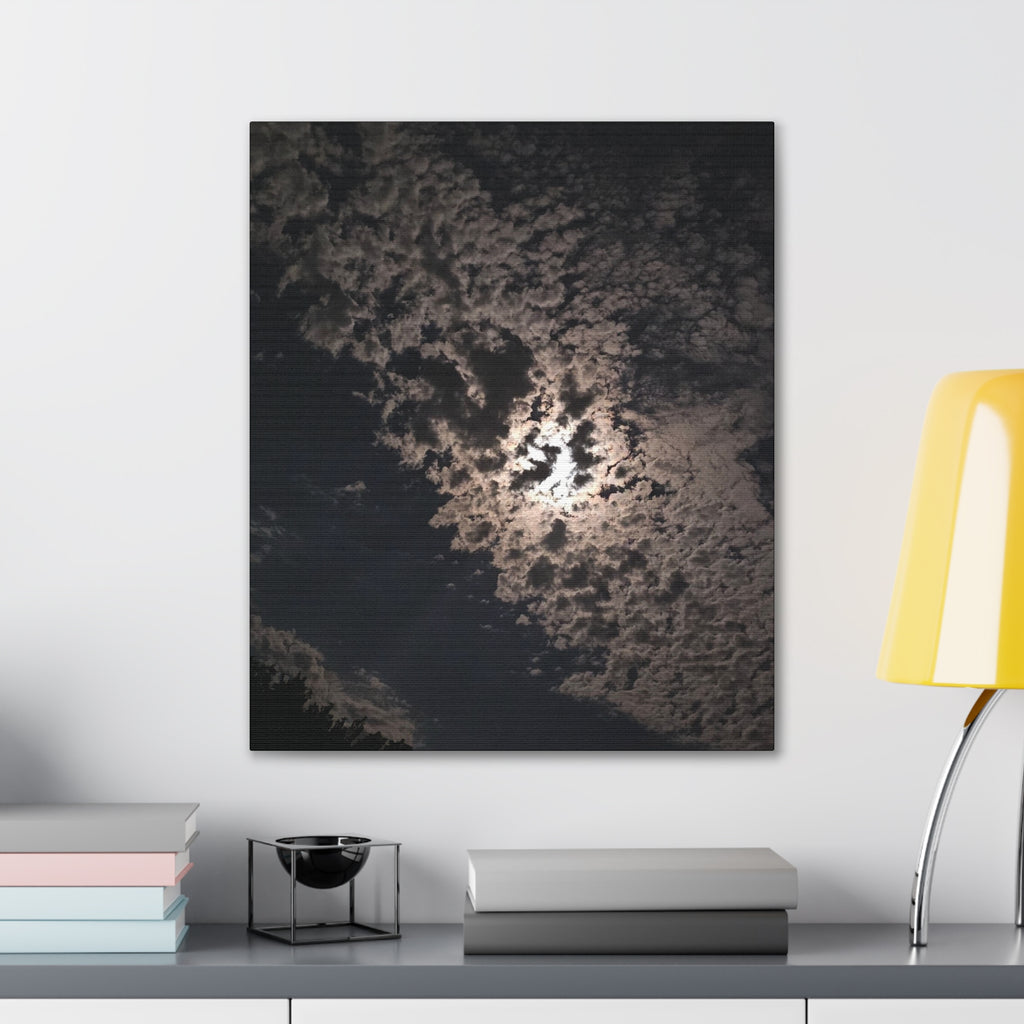 Moonlit Cloudscape Canvas