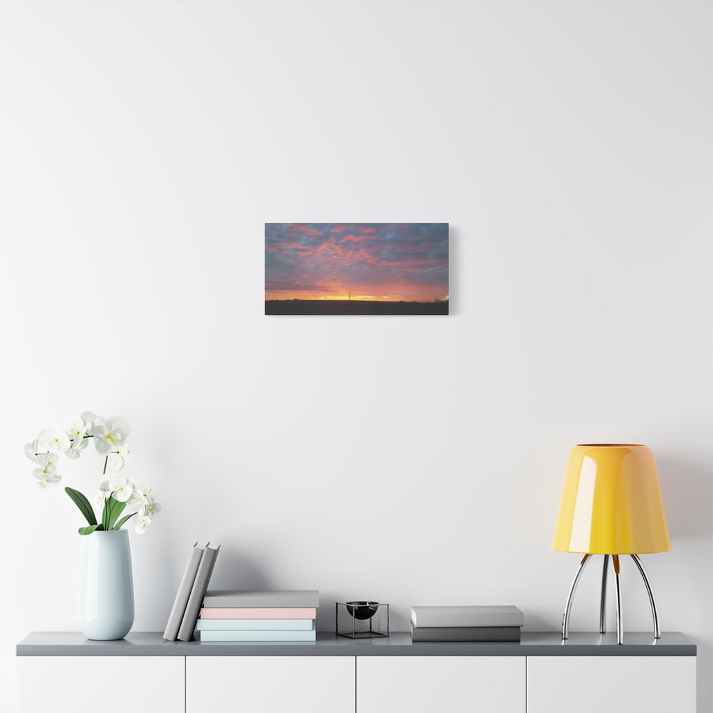 Pink and Orange Sunset Canvas