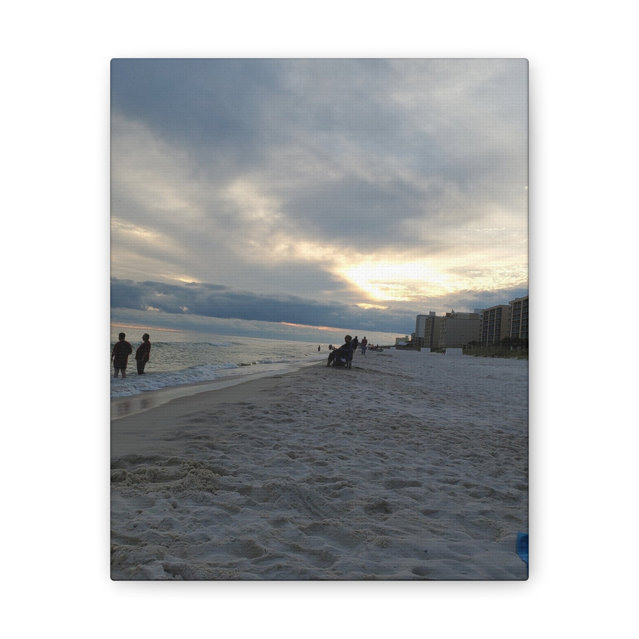 Sunset Beach Scene Canvas