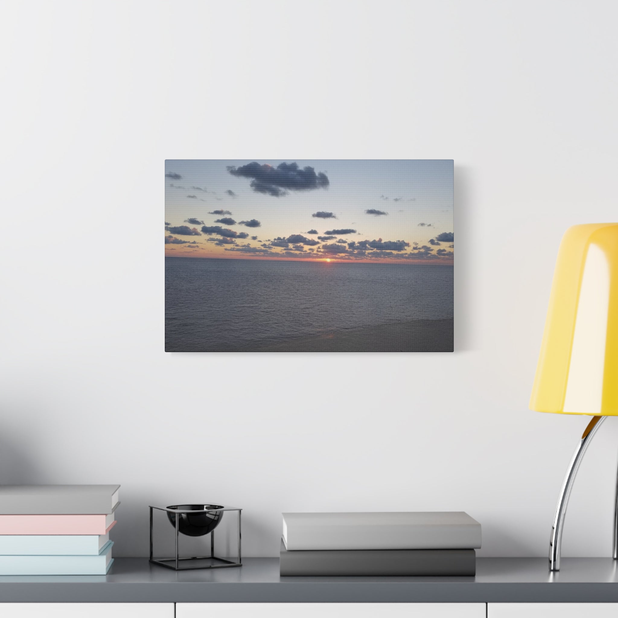 Ocean Sunset Canvas stretched Matte Wall Art