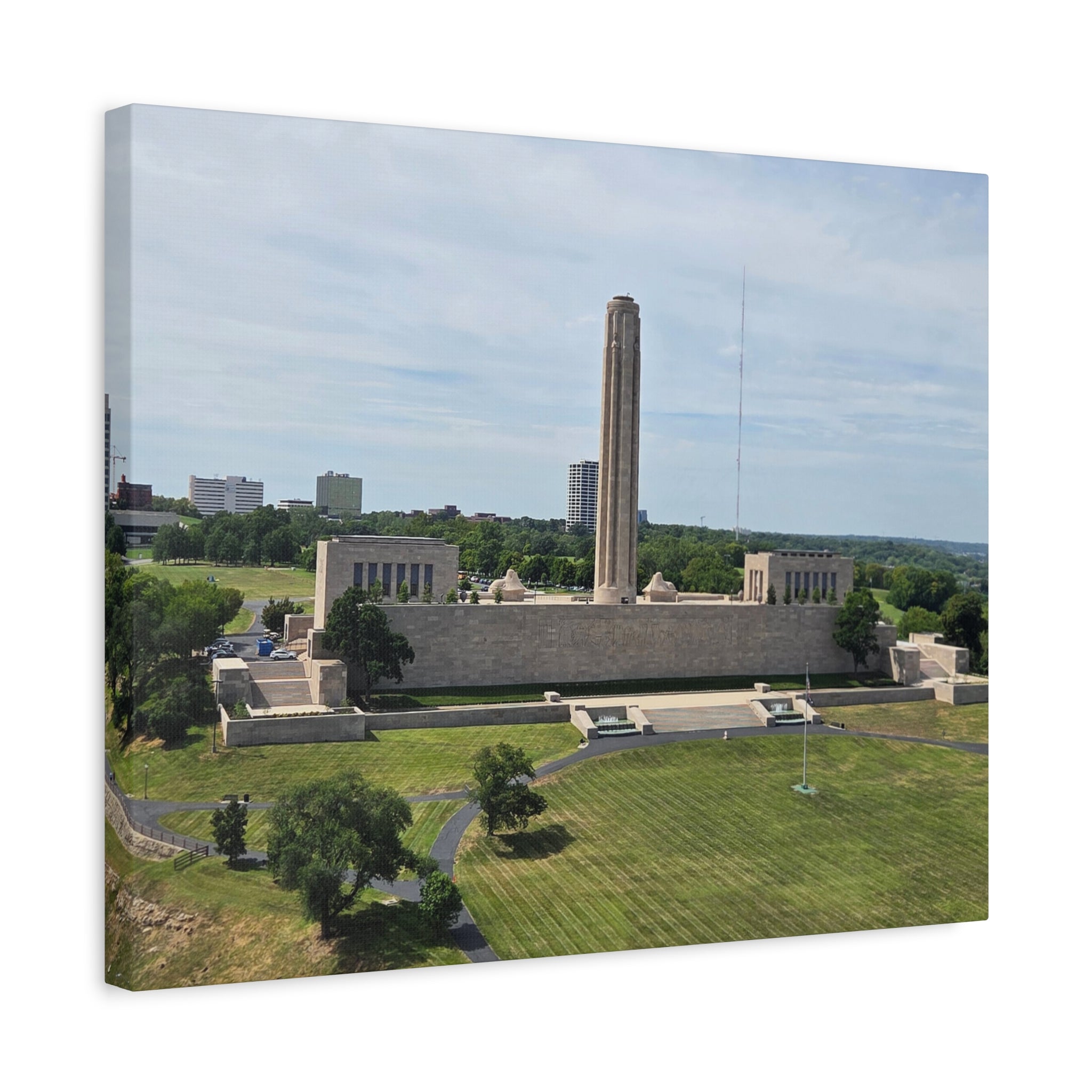 Liberty Memorial Aerial View Kansas City Canvas