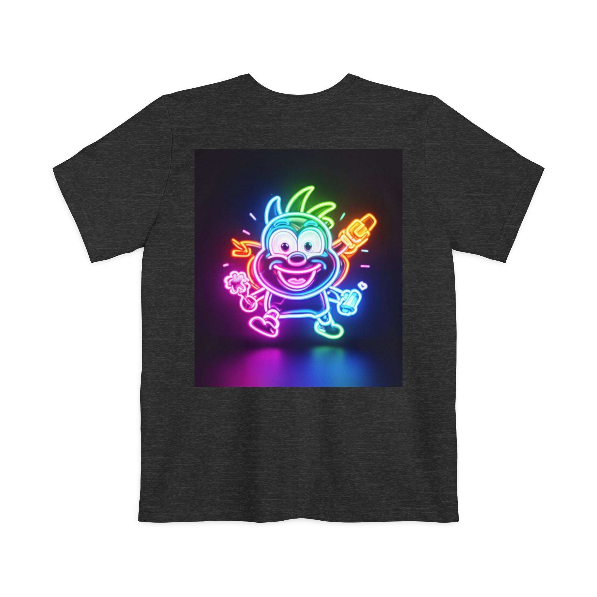 Neon Alien Character Pocket Tee | T-Shirt