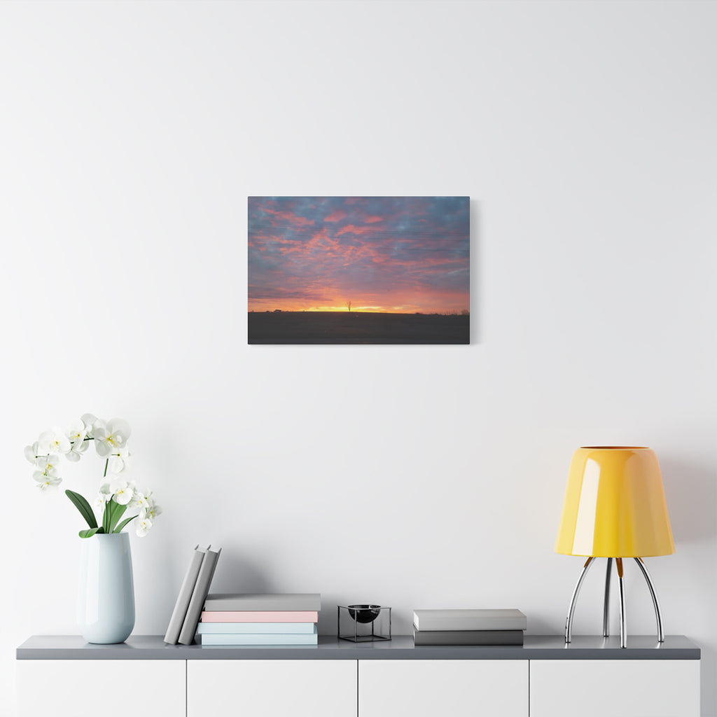 Pink and Orange Sunset Canvas