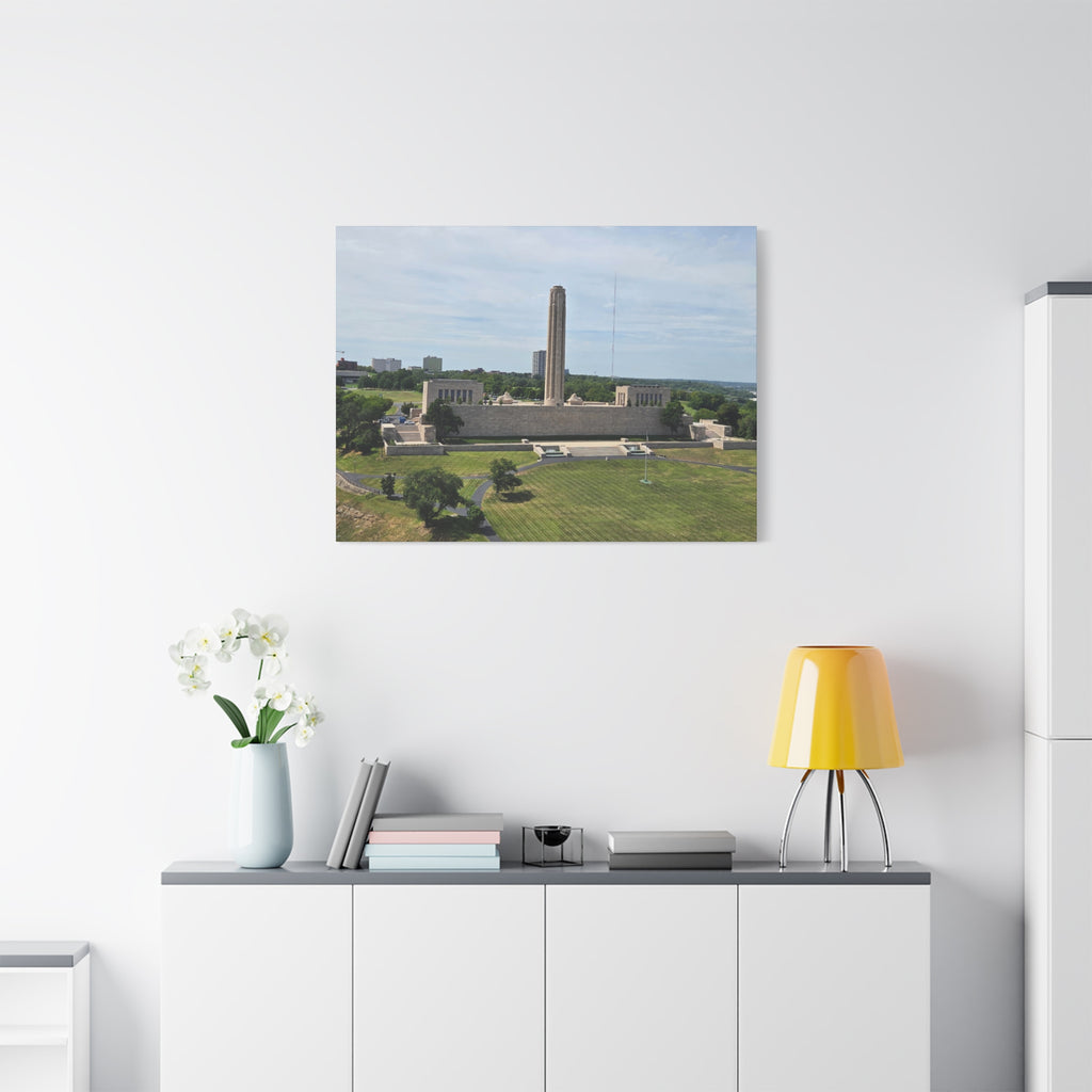 Liberty Memorial Aerial View Kansas City Canvas