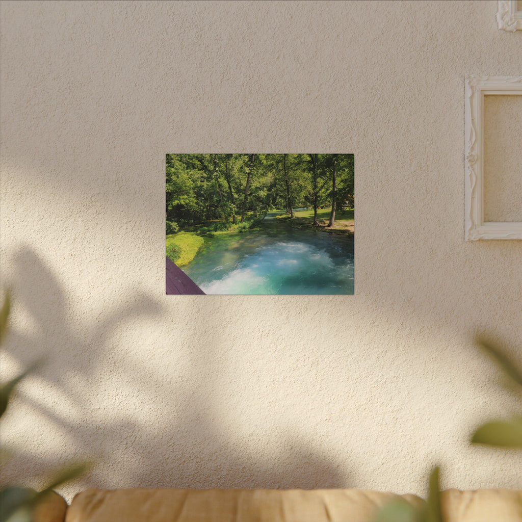 Spring River Landscape Matte Canvas