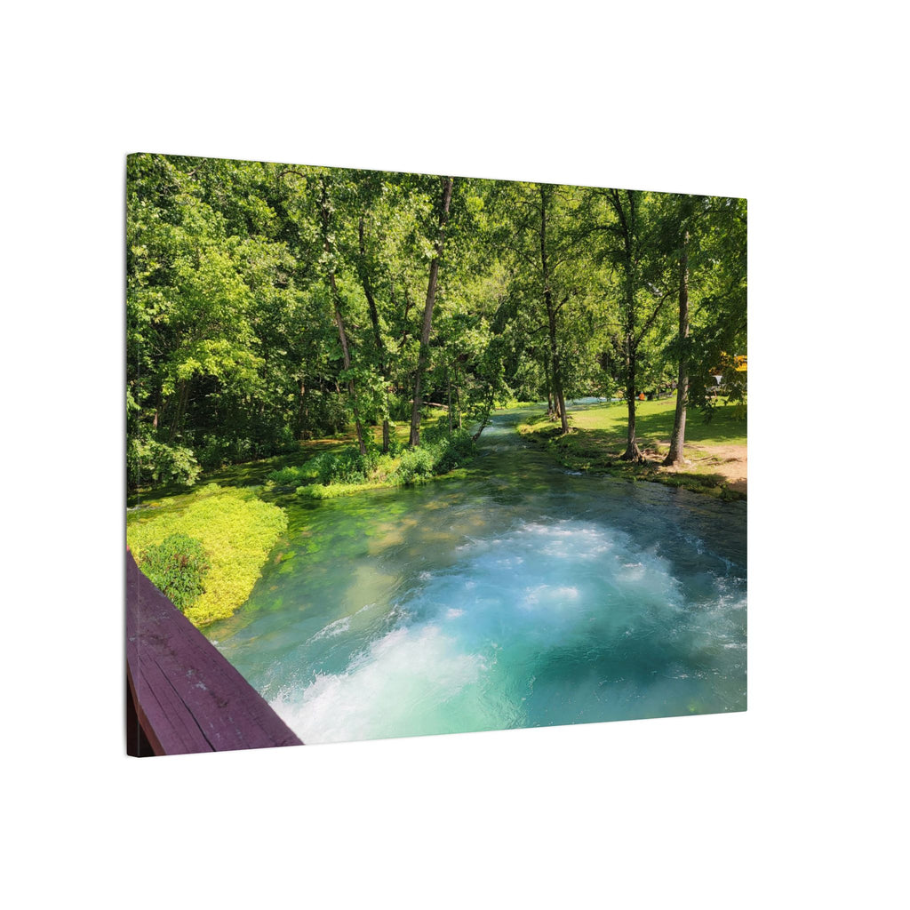 Spring River Landscape Matte Canvas